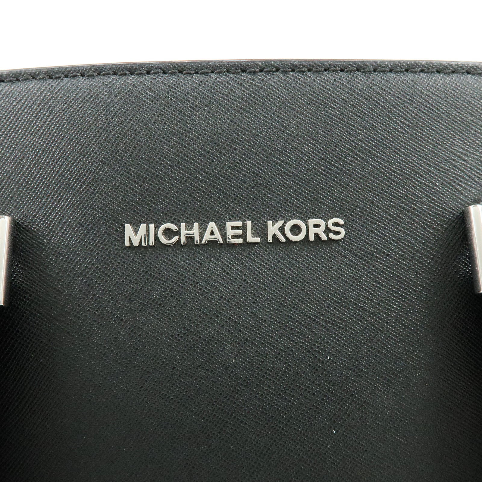 MICHAEL KORS Leather 2Way Bag Hand Bag Shoulder Bag Black