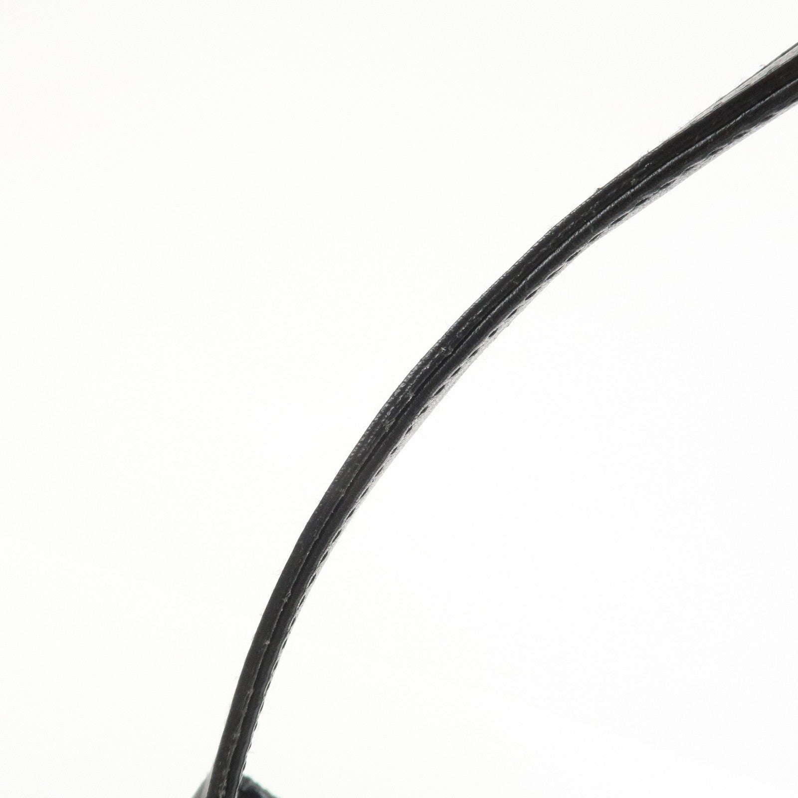 GUCCI Horsebit GG Canvas Leather Shoulder Bag Black 101975