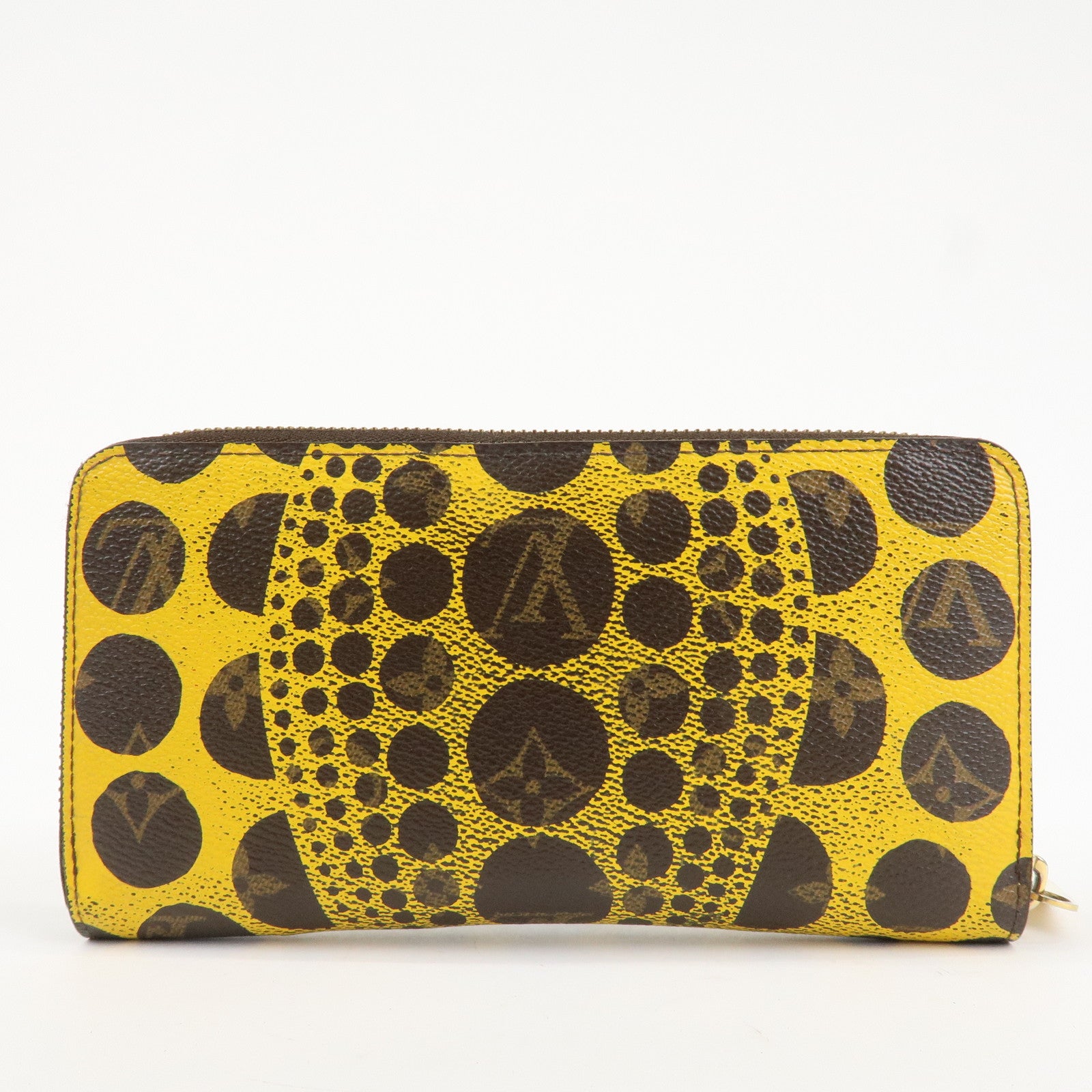 Louis Vuitton Monogram Zippy Wallet Pumpkin Dots Jaune M60449 Used