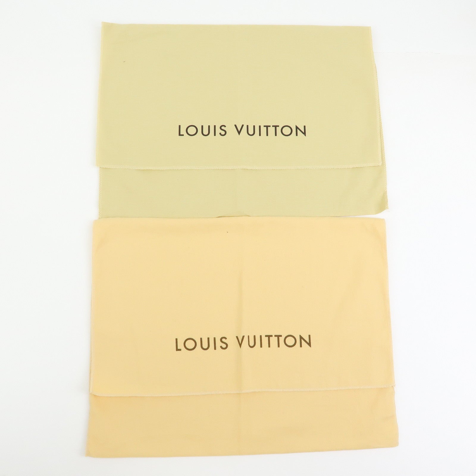 Louis Vuitton Set of 10 Dust Bag Storage Bag Flap Style Beige