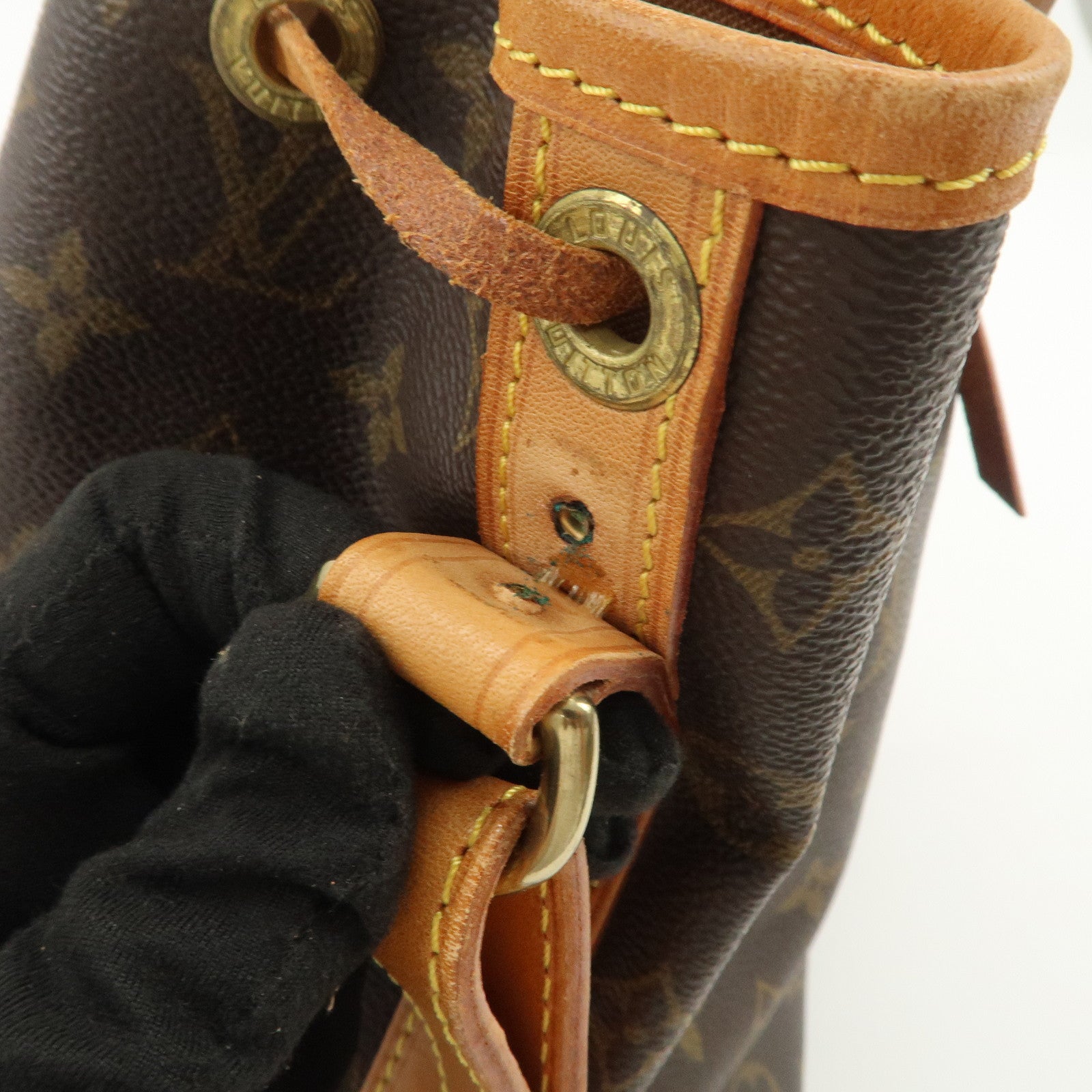 Louis Vuitton Monogram Petit Noe Shoulder Bag Brown M42226