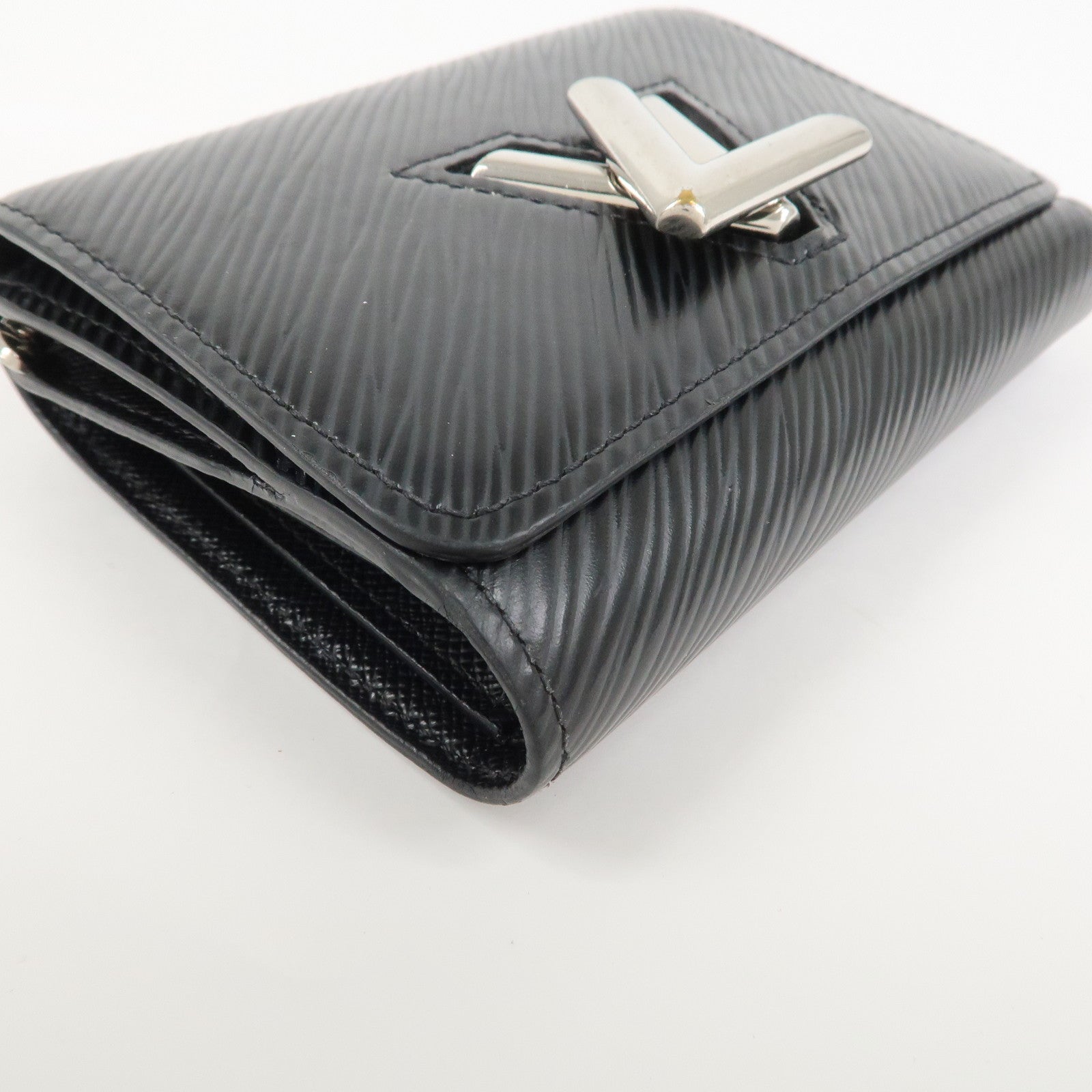 Louis Vuitton Epi Portefeuille Twist Compact XS Wallet Black M63322