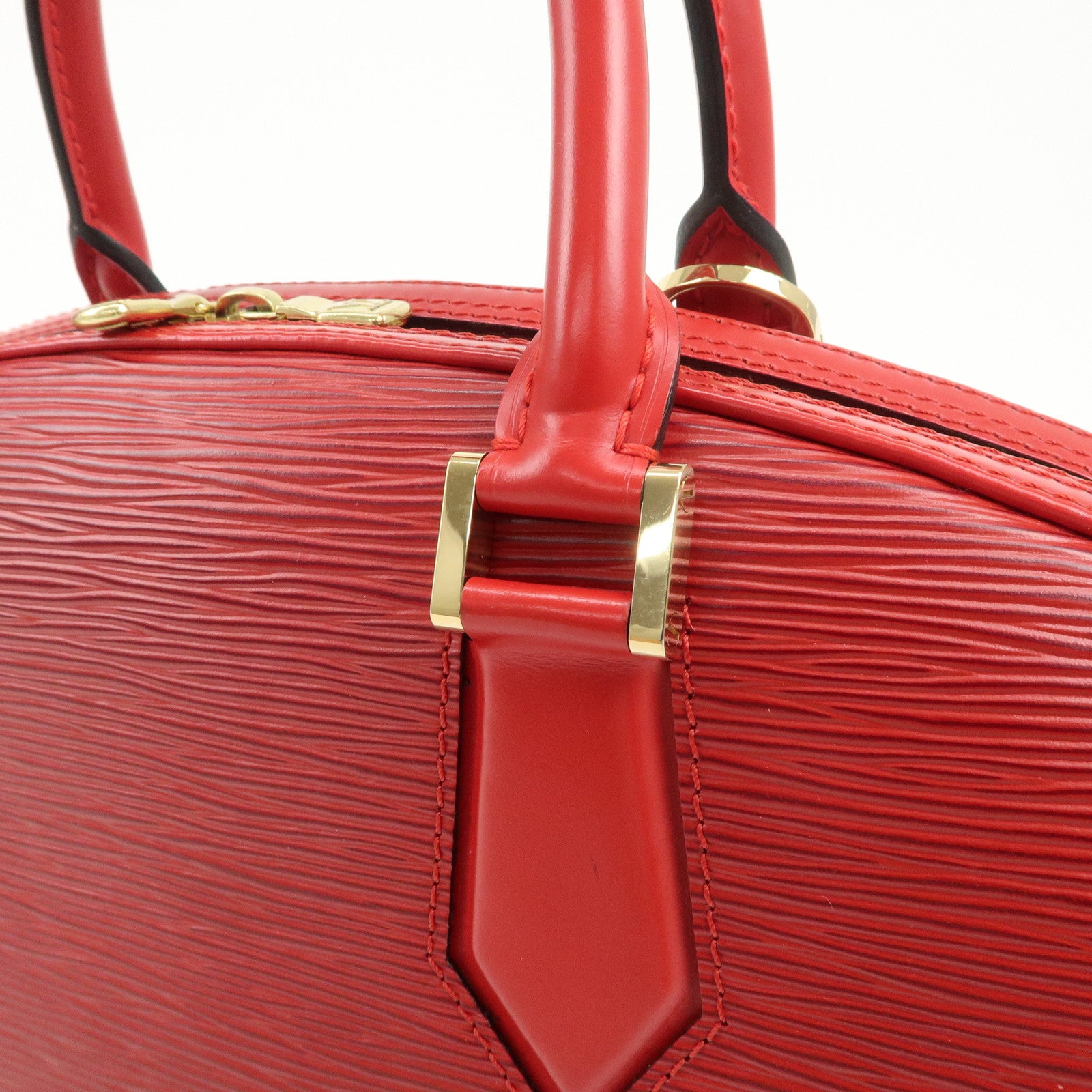 Louis Vuitton Epi Leather Jasmine Hand Bag Castilian Red M52087