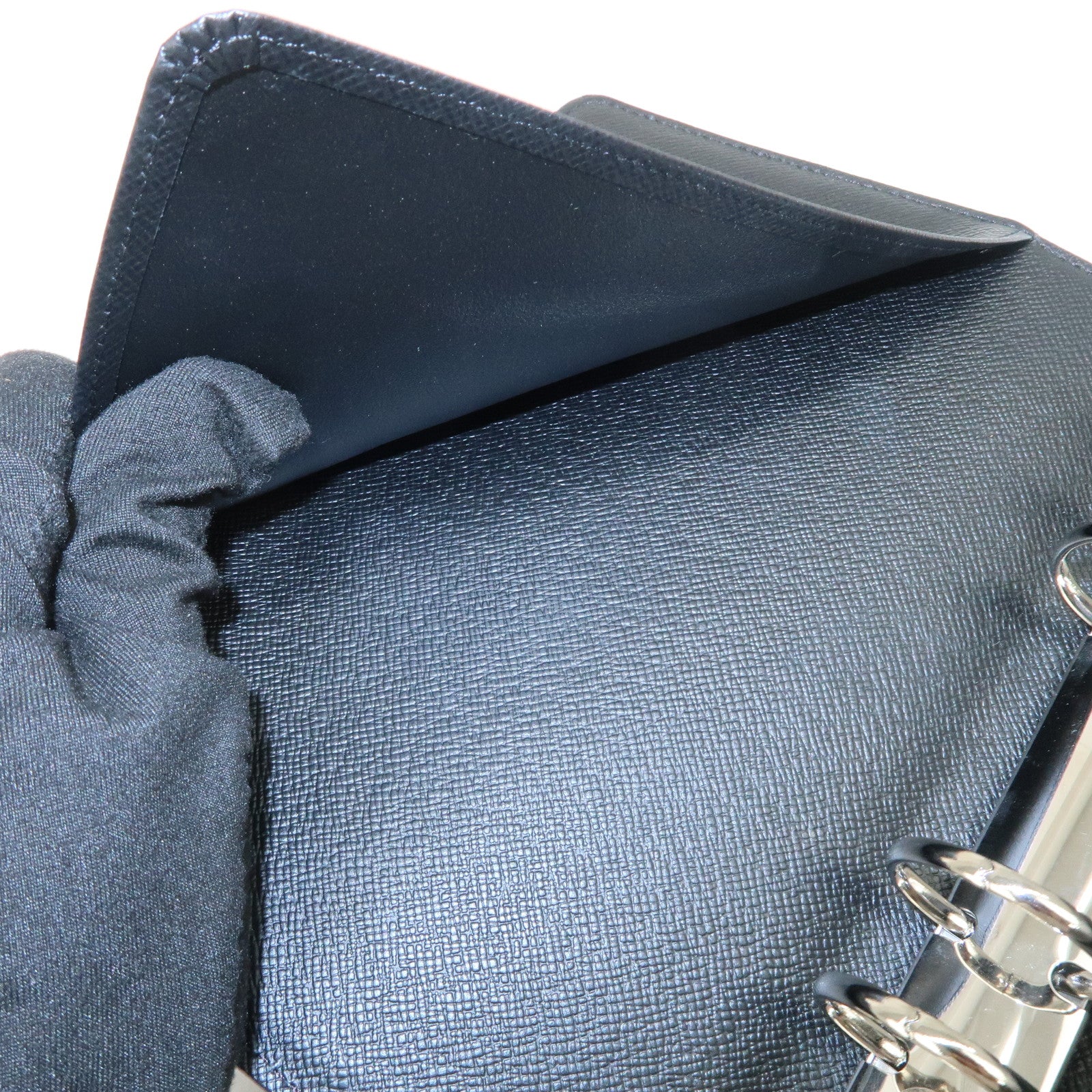 Louis Vuitton Epi Agenda MM Planner Cover Noir Black R20202