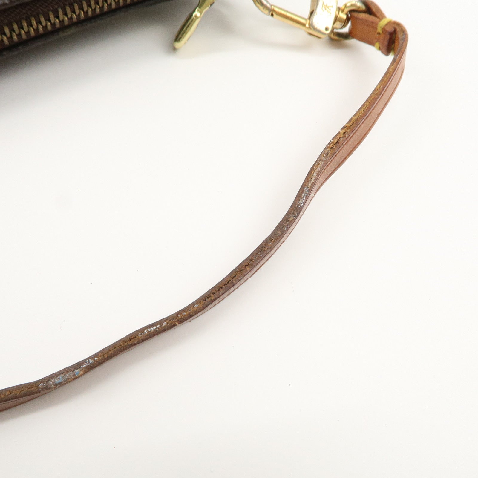 Louis Vuitton Monogram Pochette Accessoires Hand Bag Brown M51980 Used