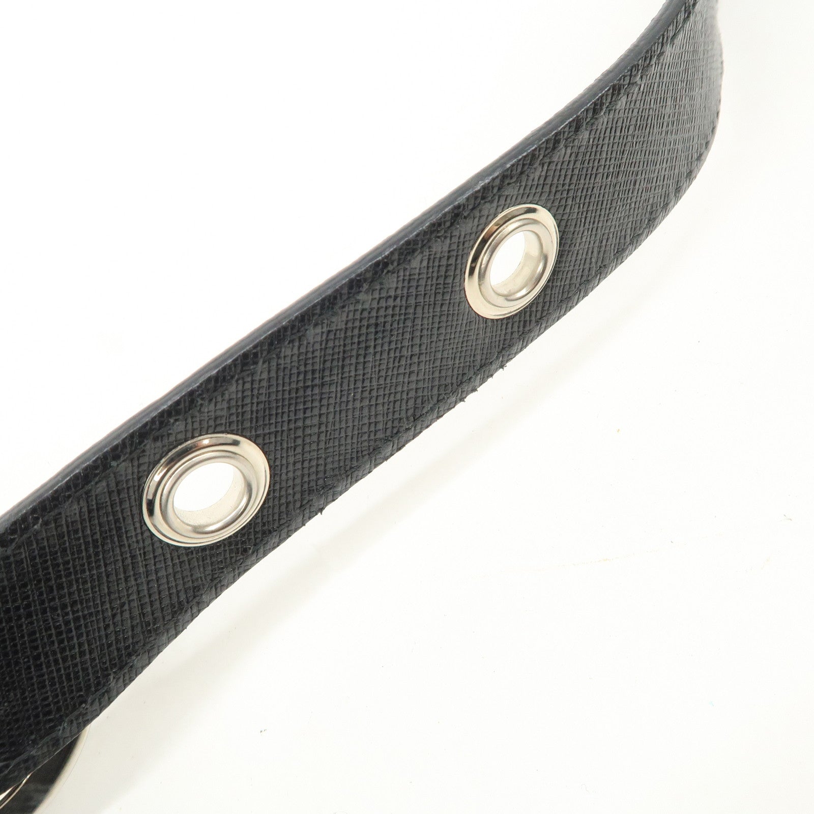 Ferragamo Gancini Leather Shoulder Bag Black