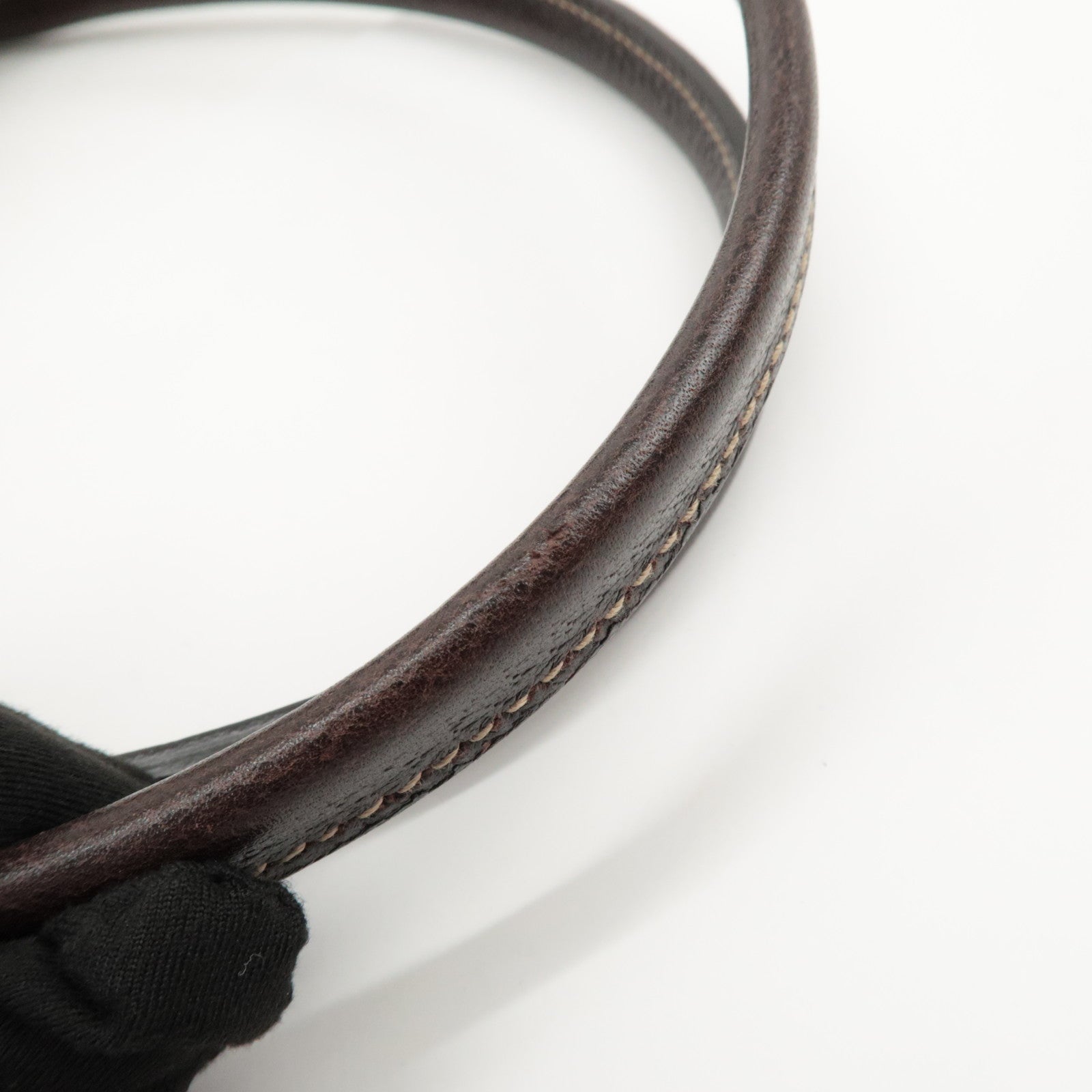 GUCCI Princy Sherry GG Canvas Leather Tote Bag Beige 177052 Used