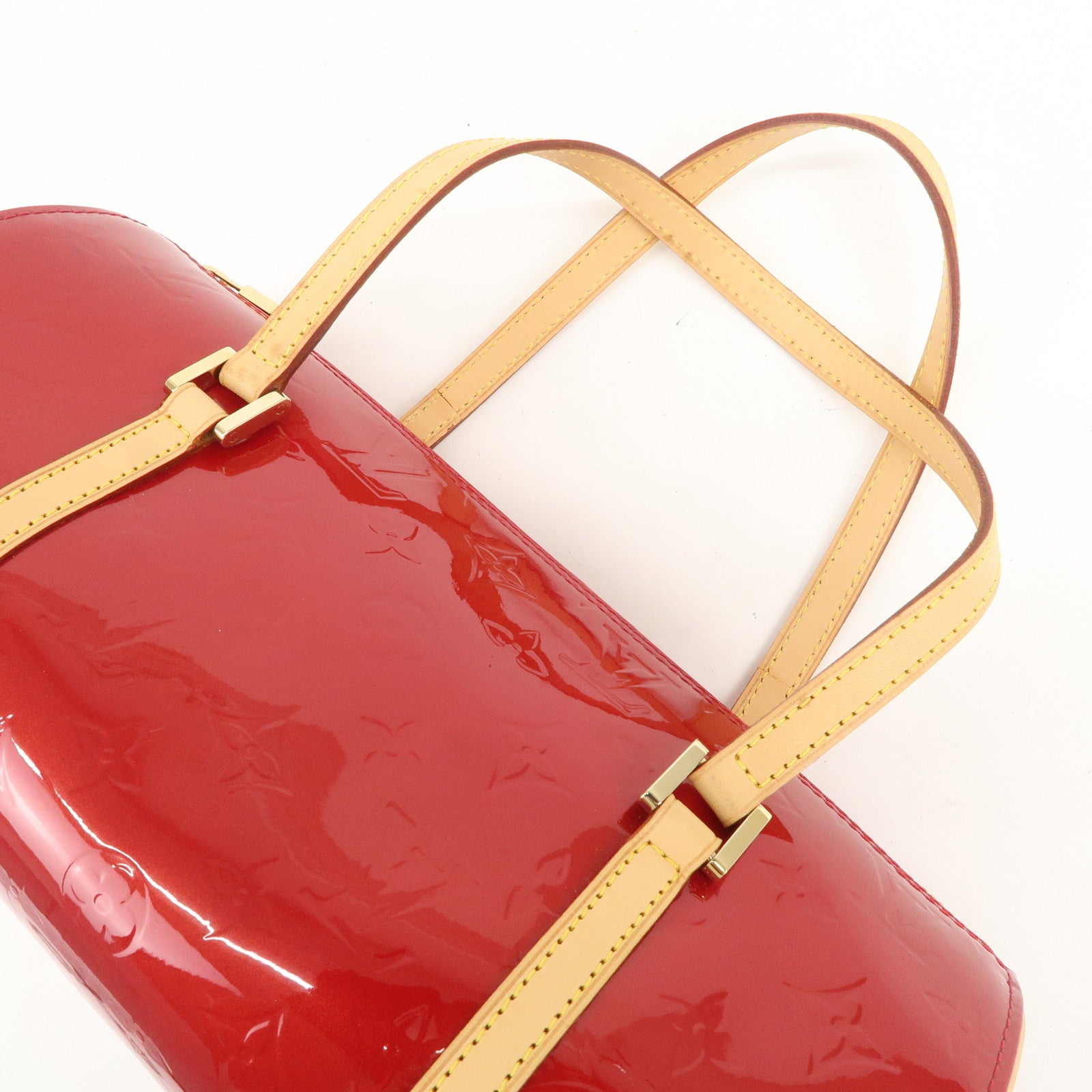 Louis Vuitton Monogram Vernis Bedford Hand Bag Pomme d'Amour M91986