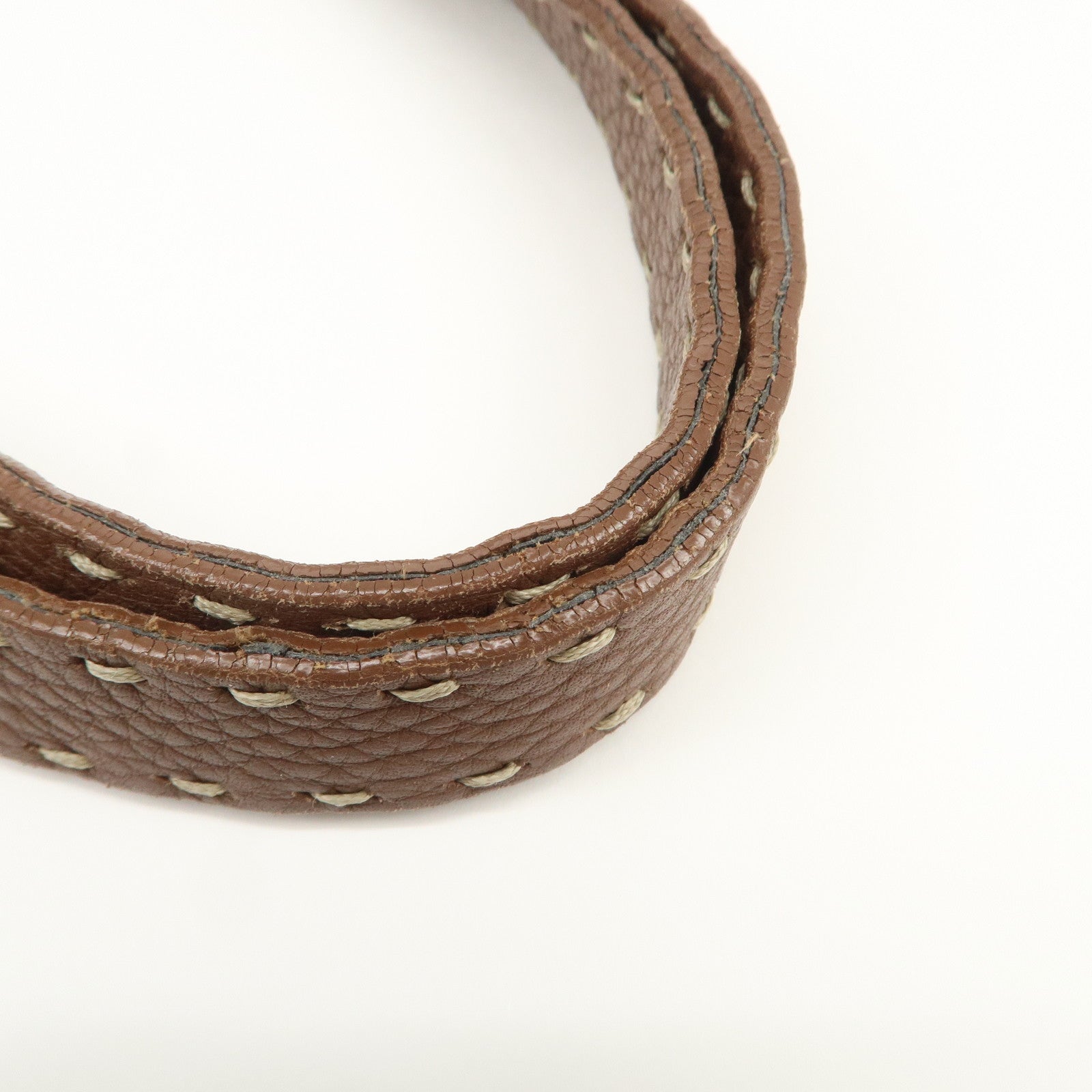 FENDI Zucca Seleria Denim Leather Tote Bag Hand Bag Blue 8BH179