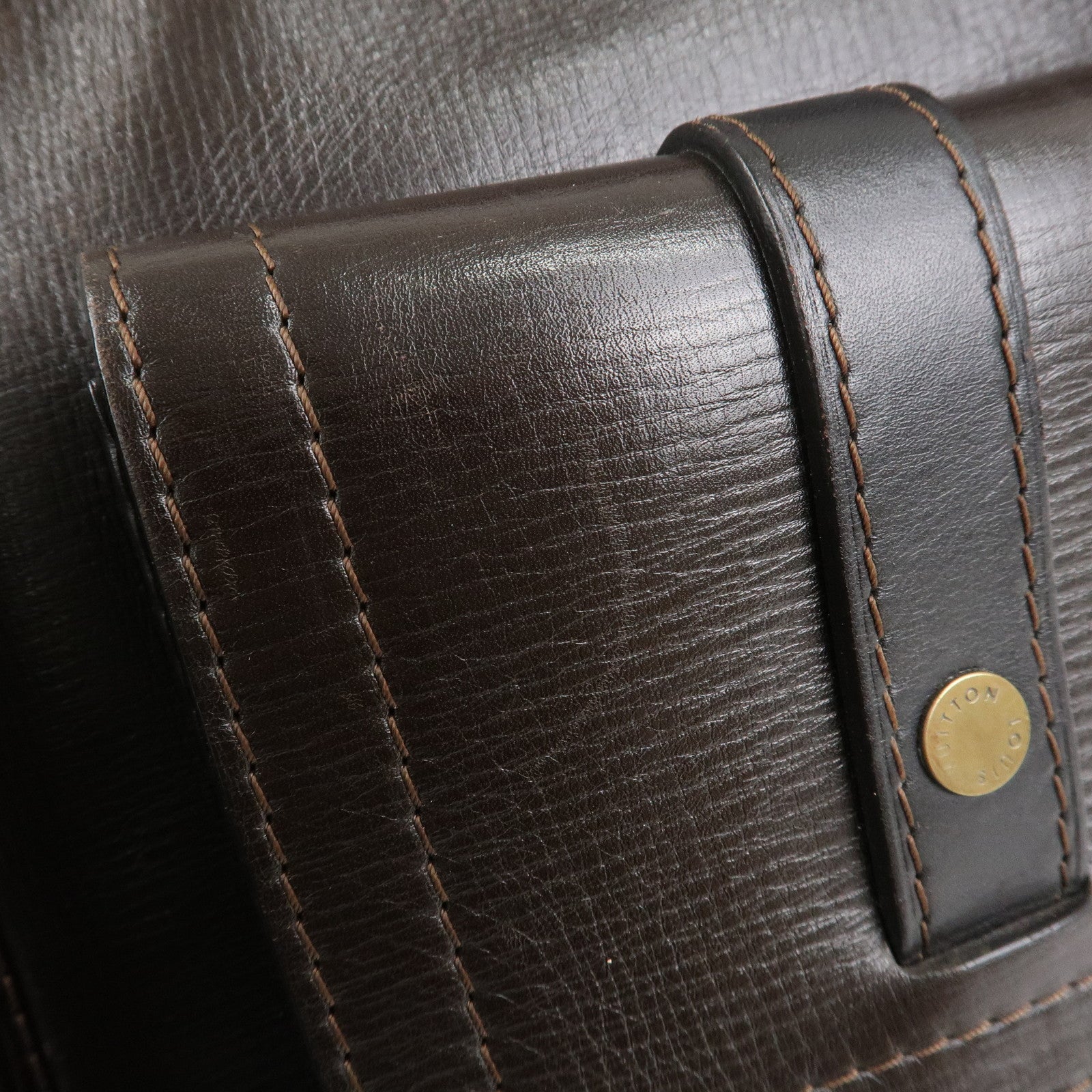 Louis Vuitton Utah Calf Leather Wichita Messenger Bag Brown M92990