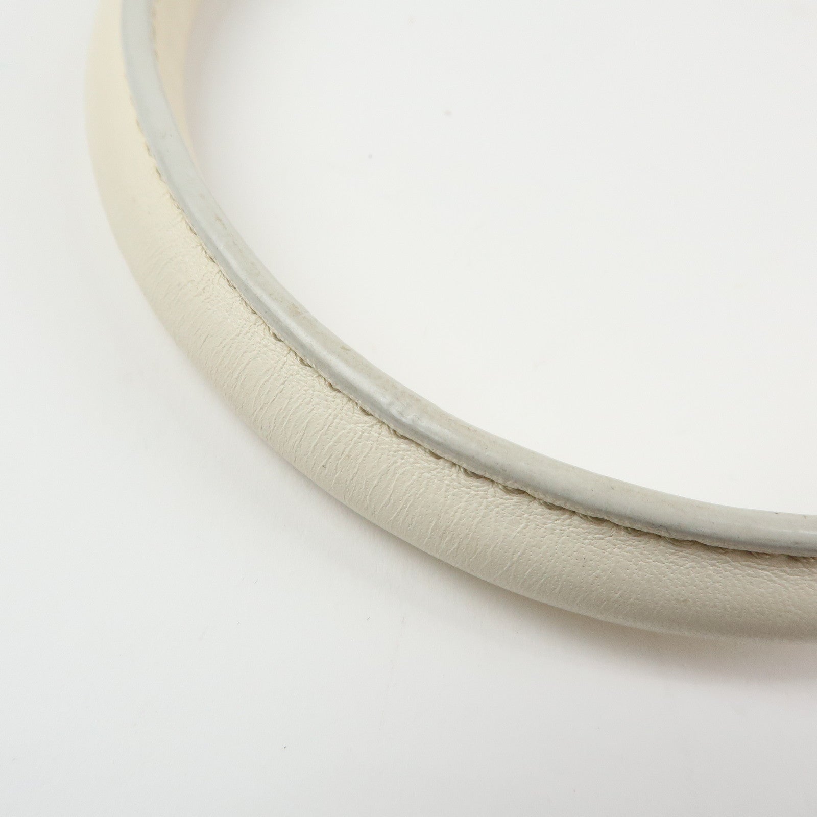 CELINE Leather Pillow Bag Tote Bag Shoulder Bag White