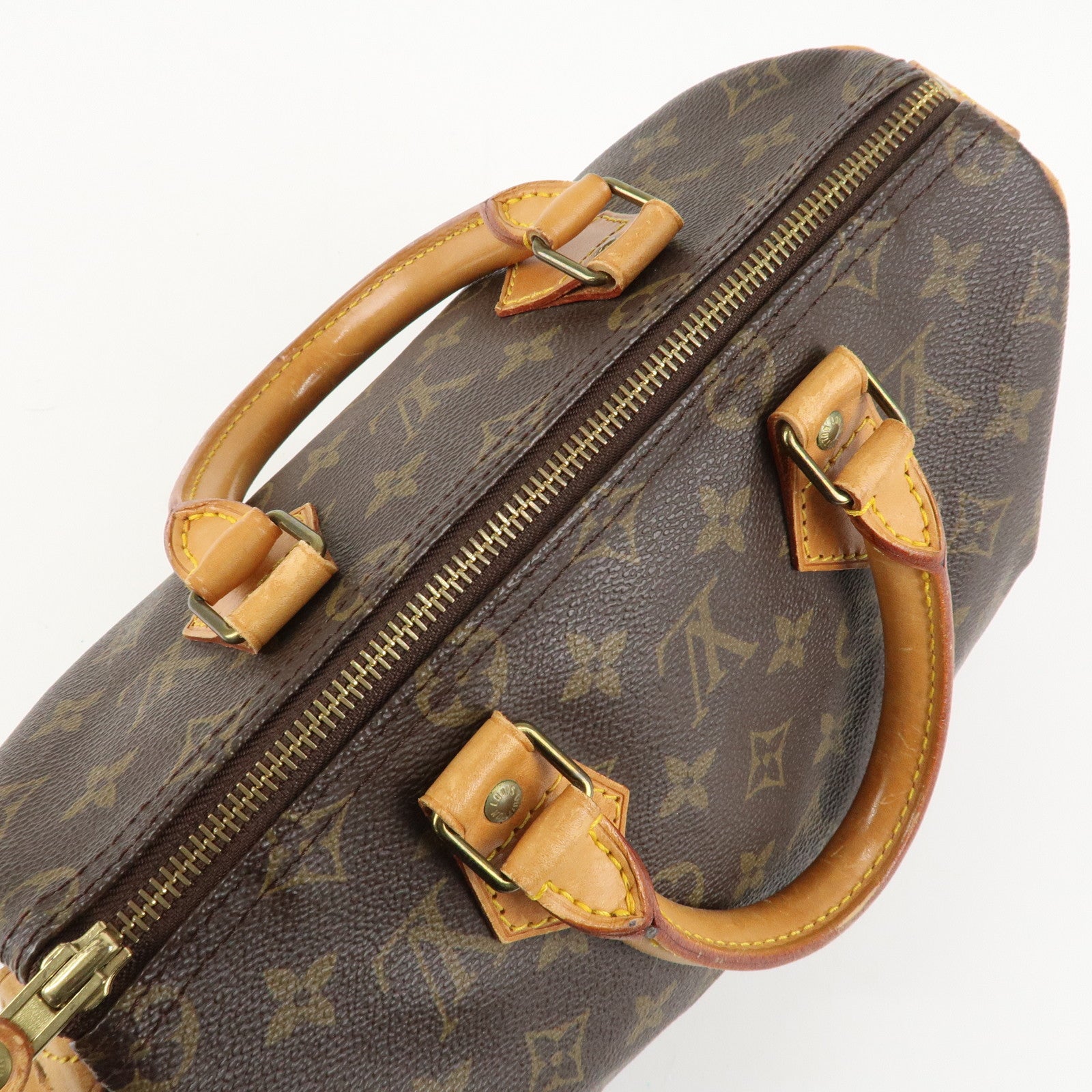 Louis Vuitton Monogram Speedy 25 Hand Bag Boston Bag M41528 Used