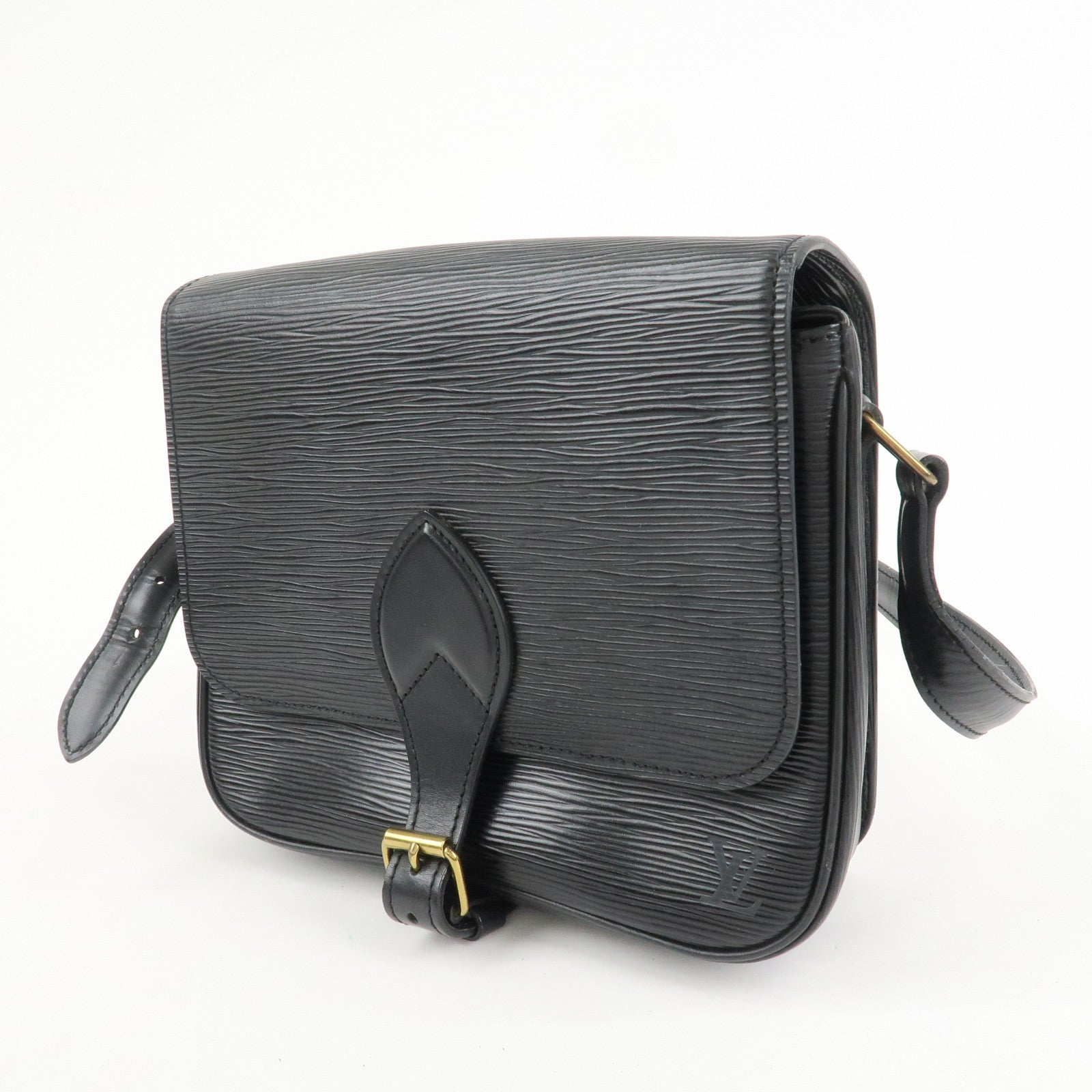 Louis Vuitton Epi Cartouchiere Shoulder Bag Noir Black M52242