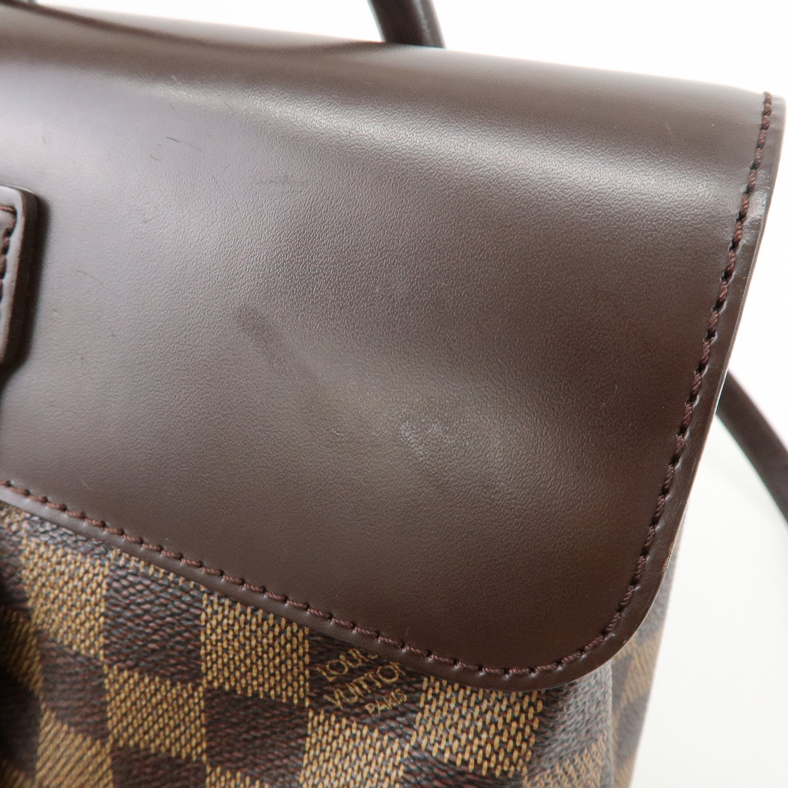 Louis Vuitton Damier Ebene Soho Backpack Rucksack Brown N51132