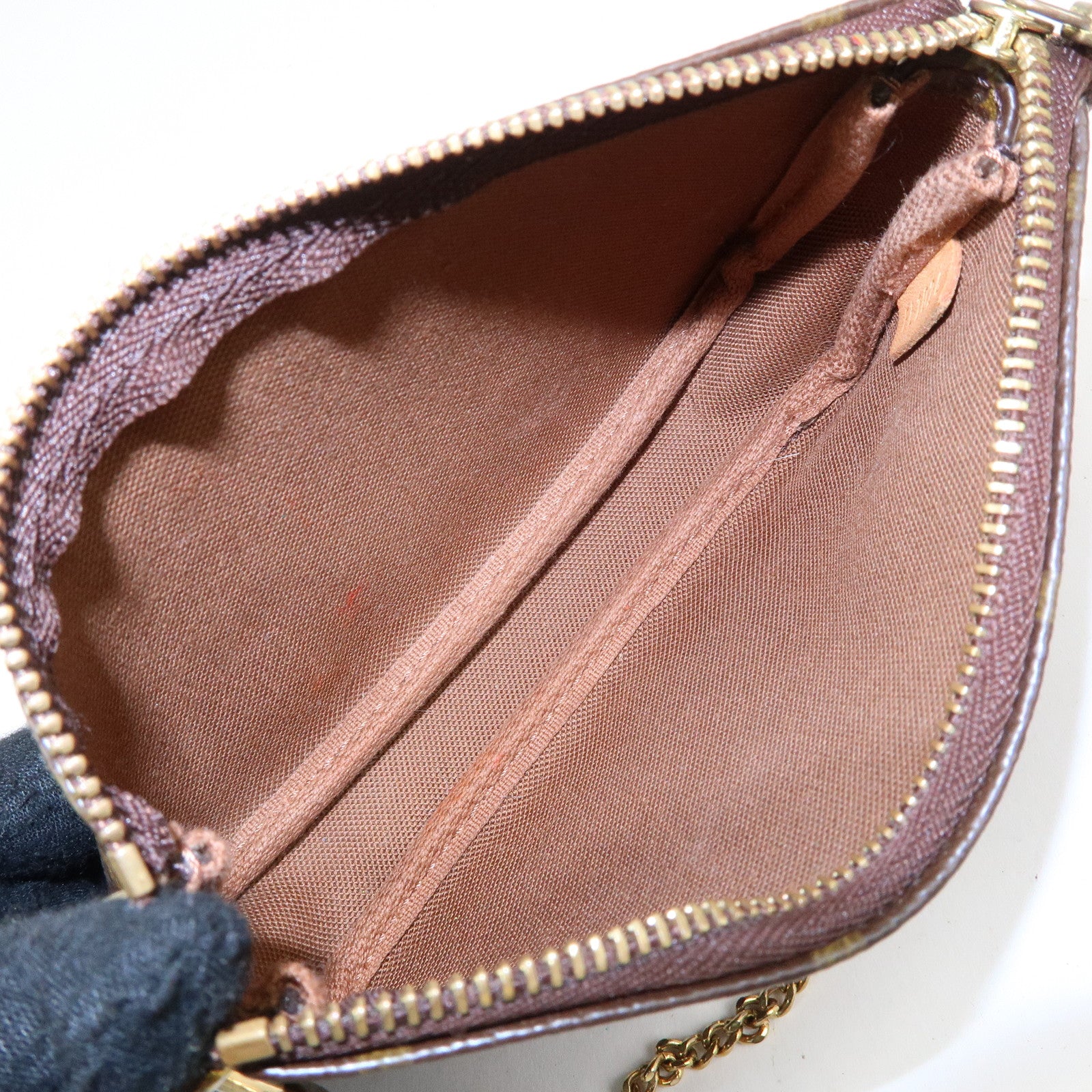 Louis Vuitton Monogram Mini Pochette Accessoires Hand Bag M58009