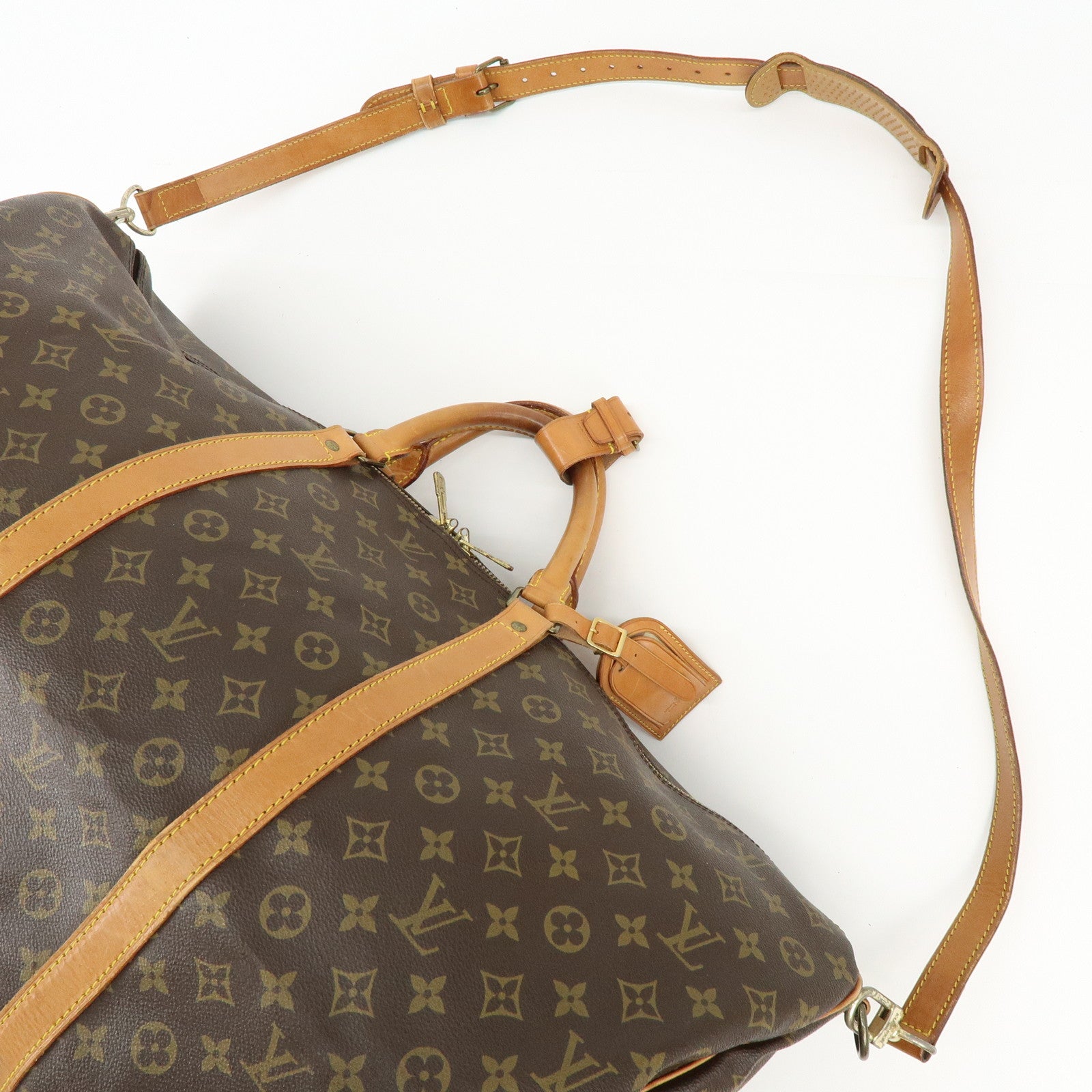 Louis Vuitton Monogram Keep All Bandouliere 60 Boston Bag M41412