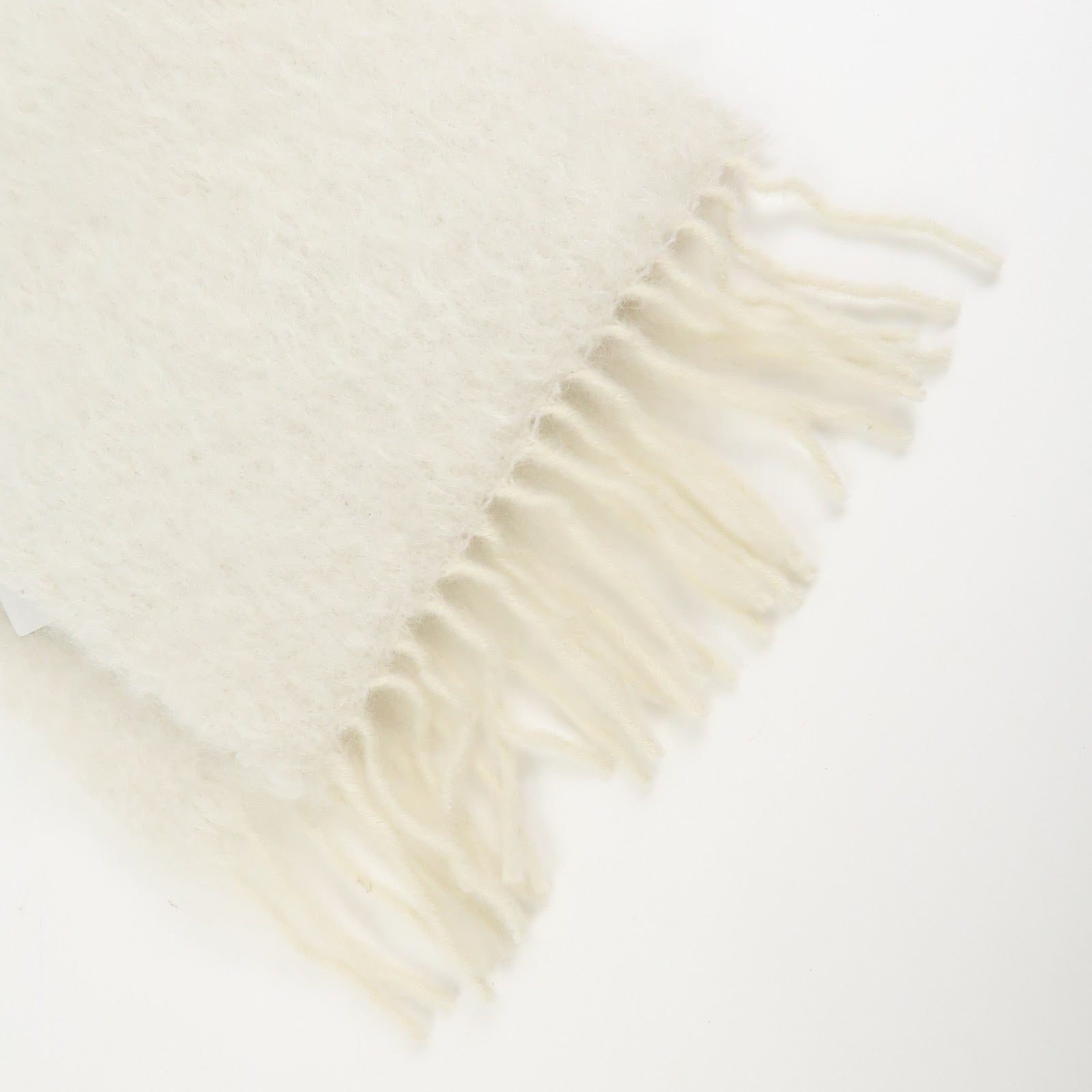 LOEWE Anagram Wool Scarf Stole Muffler Ivory