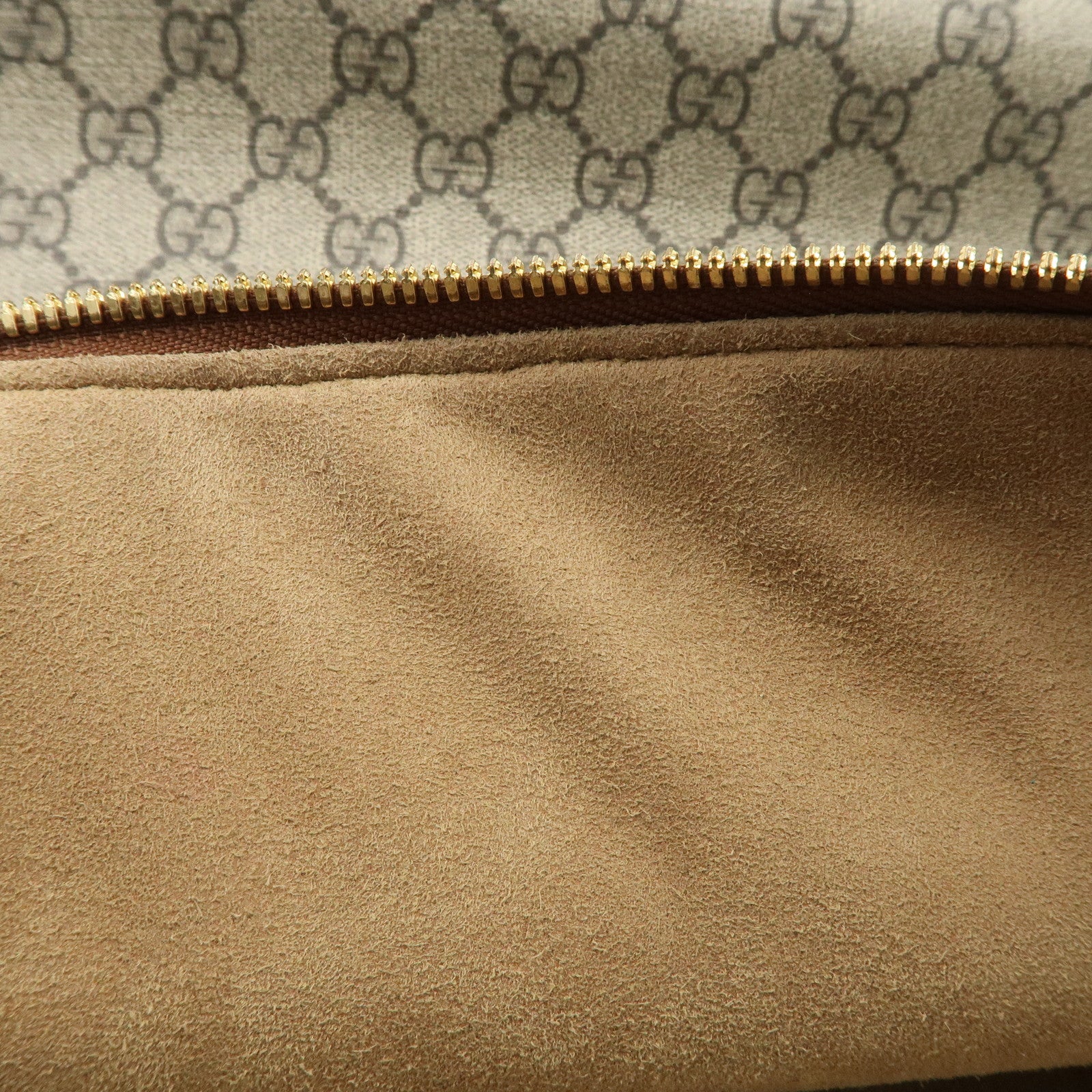 GUCCI GG Supreme Leather 2WAY Bag Shoulder Bag Beige Brown 477324 Used