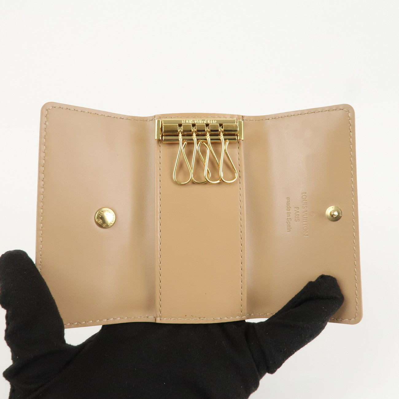 Louis Vuitton Monogram Vernis Multiclé 4 Key Case Noisette M91358 Used