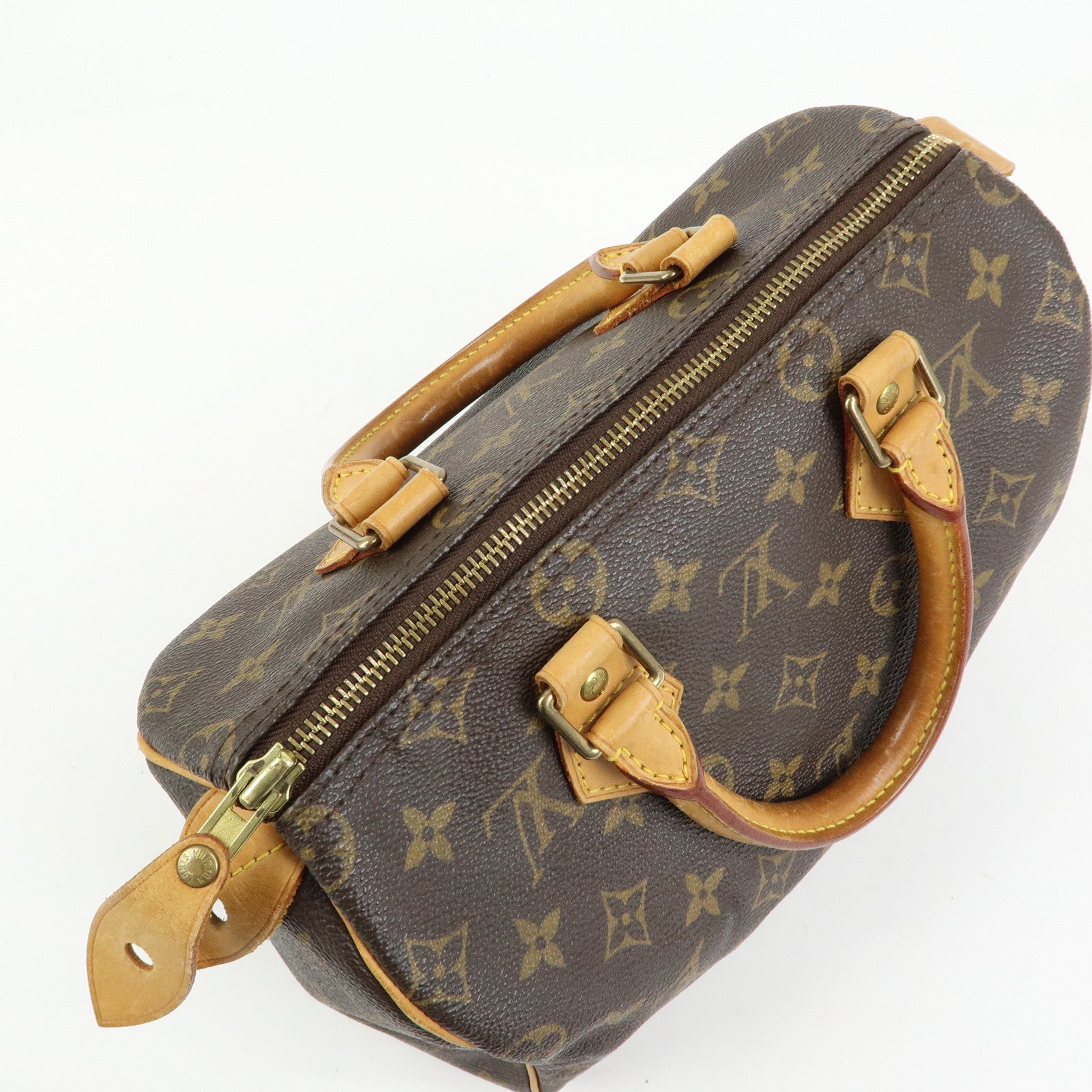 Louis Vuitton Monogram Speedy 25 Boston Bag Hand Bag Brown M41528