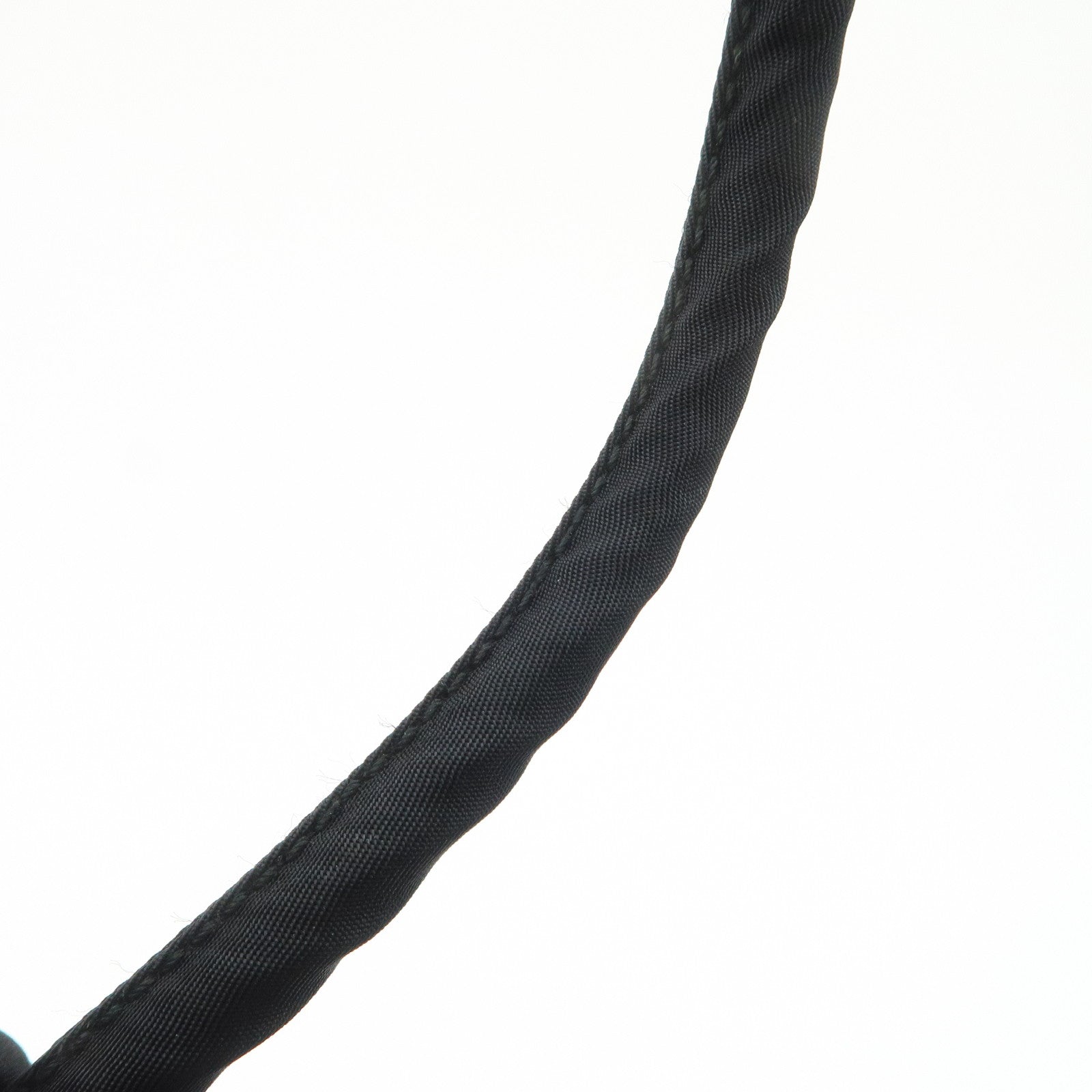 PRADA Triangle Logo Nylon Tote Bag Hand Bag Black B9024