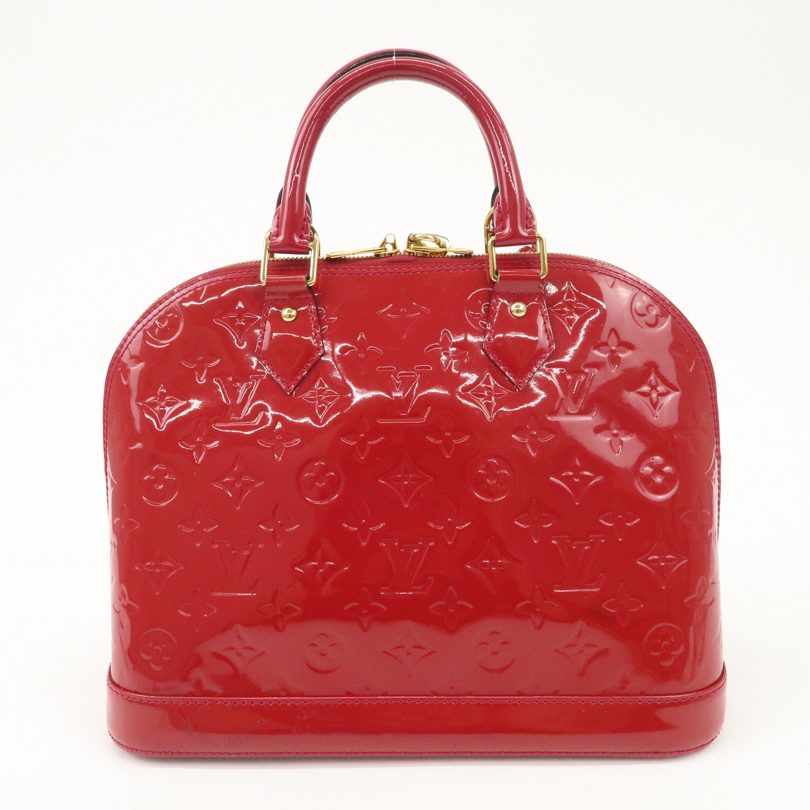 Louis Vuitton Monogram Vernis Alma PM Hand Bag Rose Indien M91770 Used