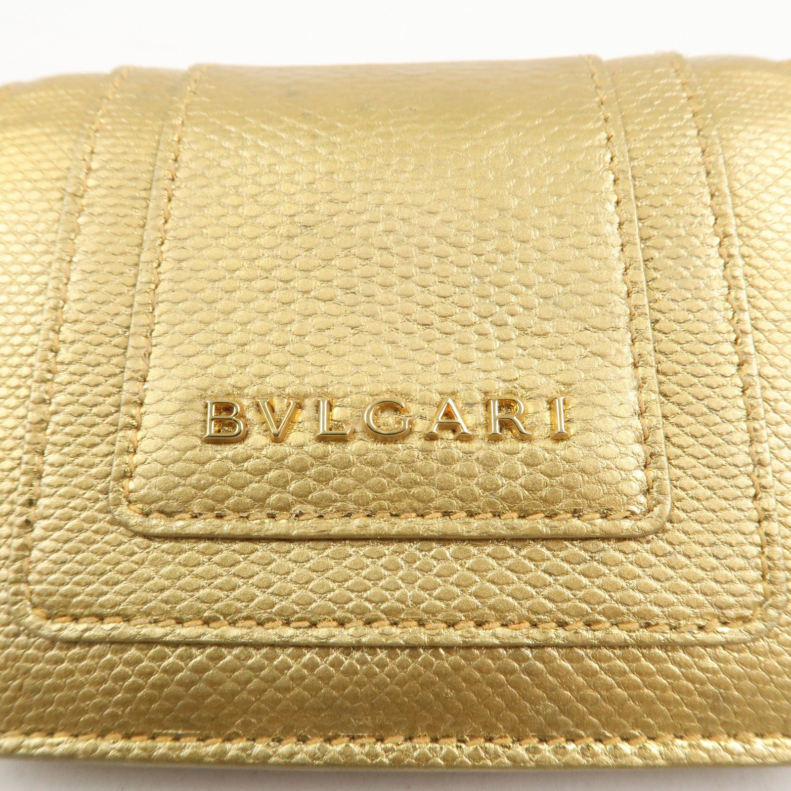 BVLGARI Serpenti Forever Leather Bag Charm Gold