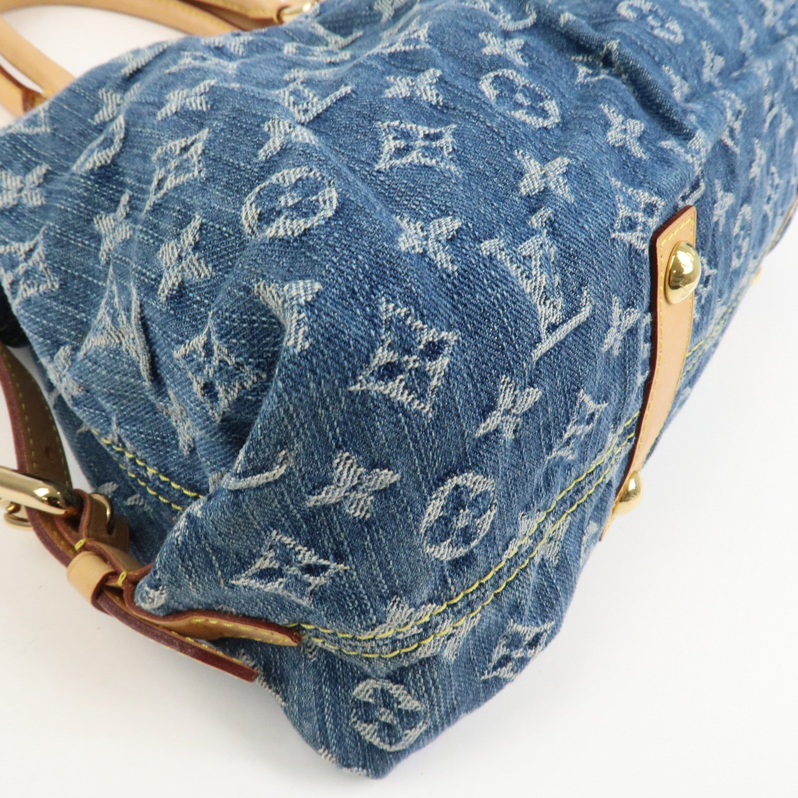 Louis Vuitton Monogram Denim Neo Cabby MM 2Way Bag Blue M95349