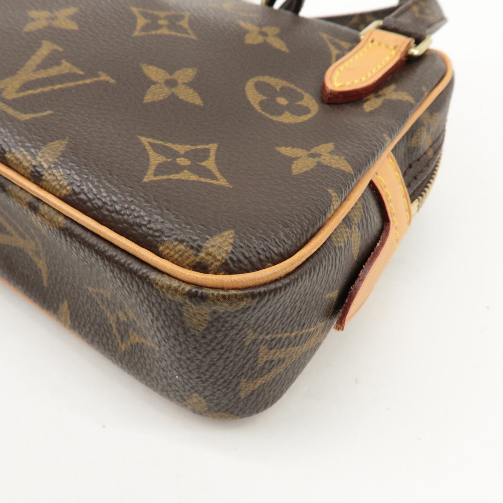 Louis Vuitton Monogram Pochette Marly Bandouliere Bag Brown M51828 Used