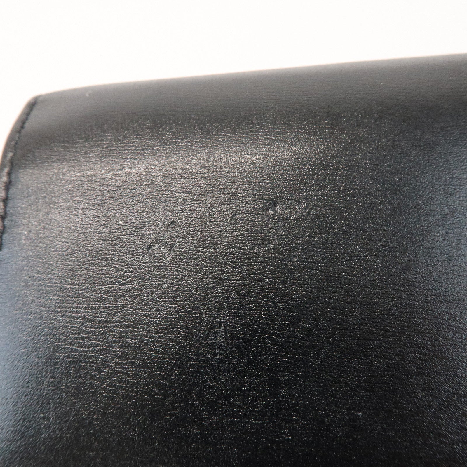 SAINT LAURENT PARIS Cassandra Leather SA Long Wallet Black 635542