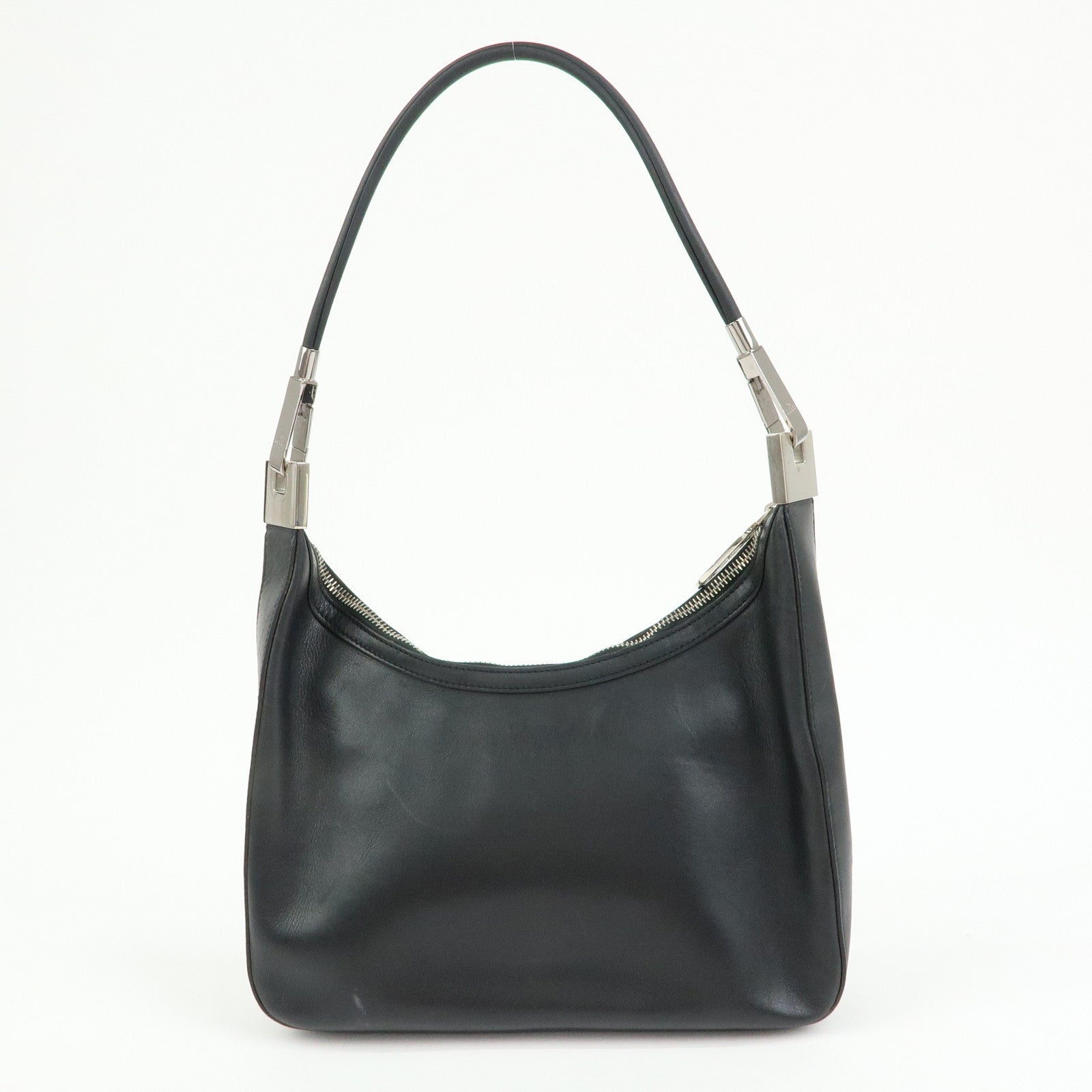 GUCCI Leather Shoulder Bag Hand Bag Black 001・3812・002122