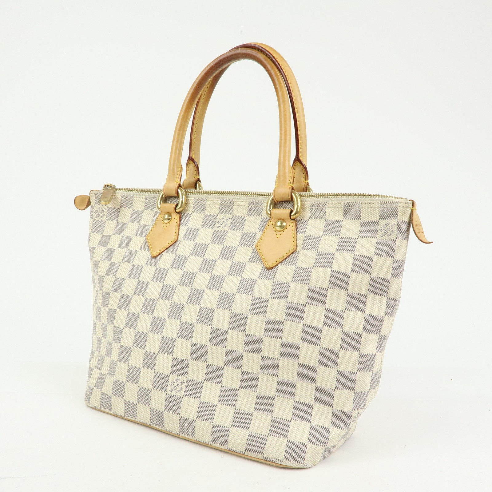 Louis Vuitton Damier Azur Saleya PM Tote Bag Hand Bag N51186