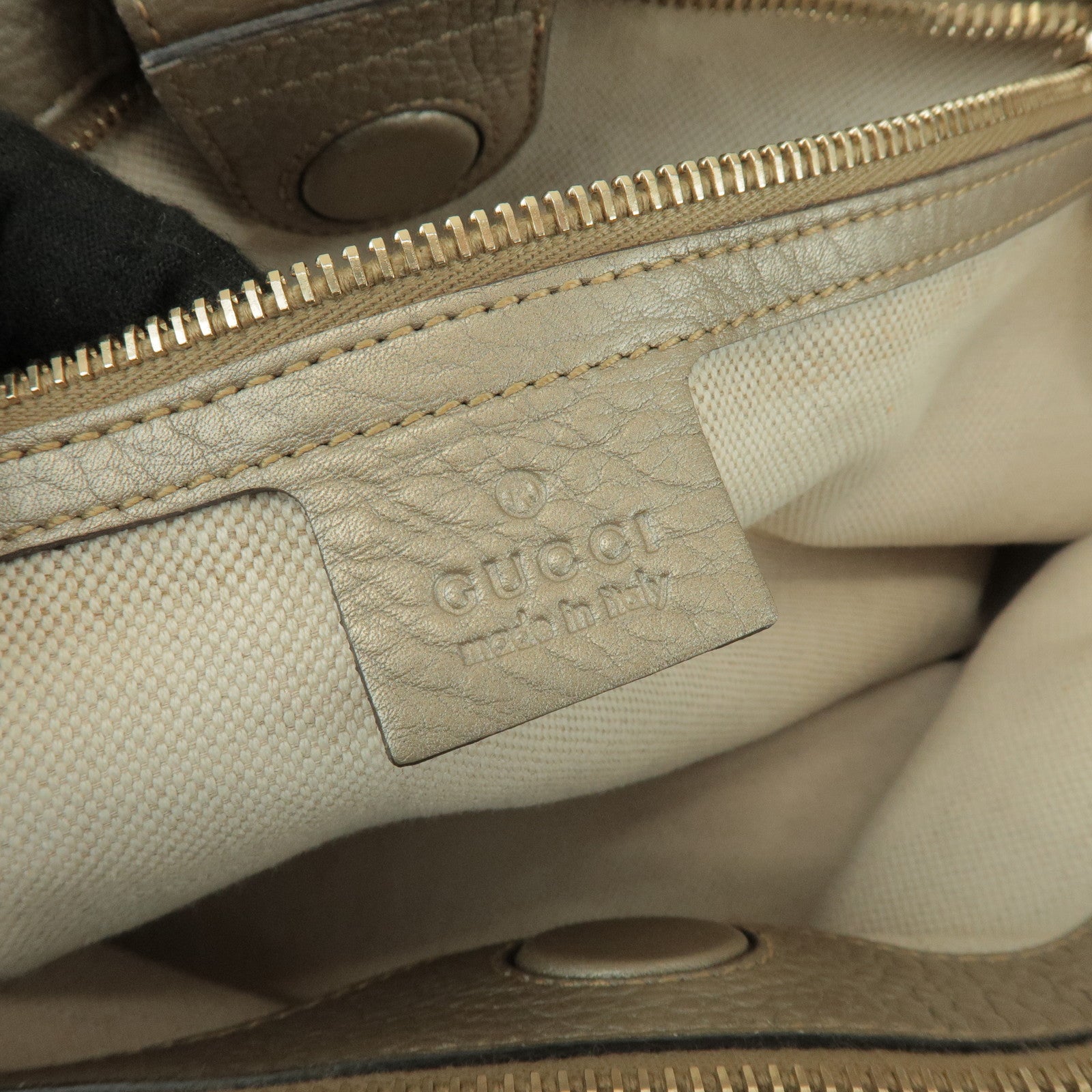 GUCCI Bamboo Shopper Medium 2Way Bag Shoulder Bag Gold 323660