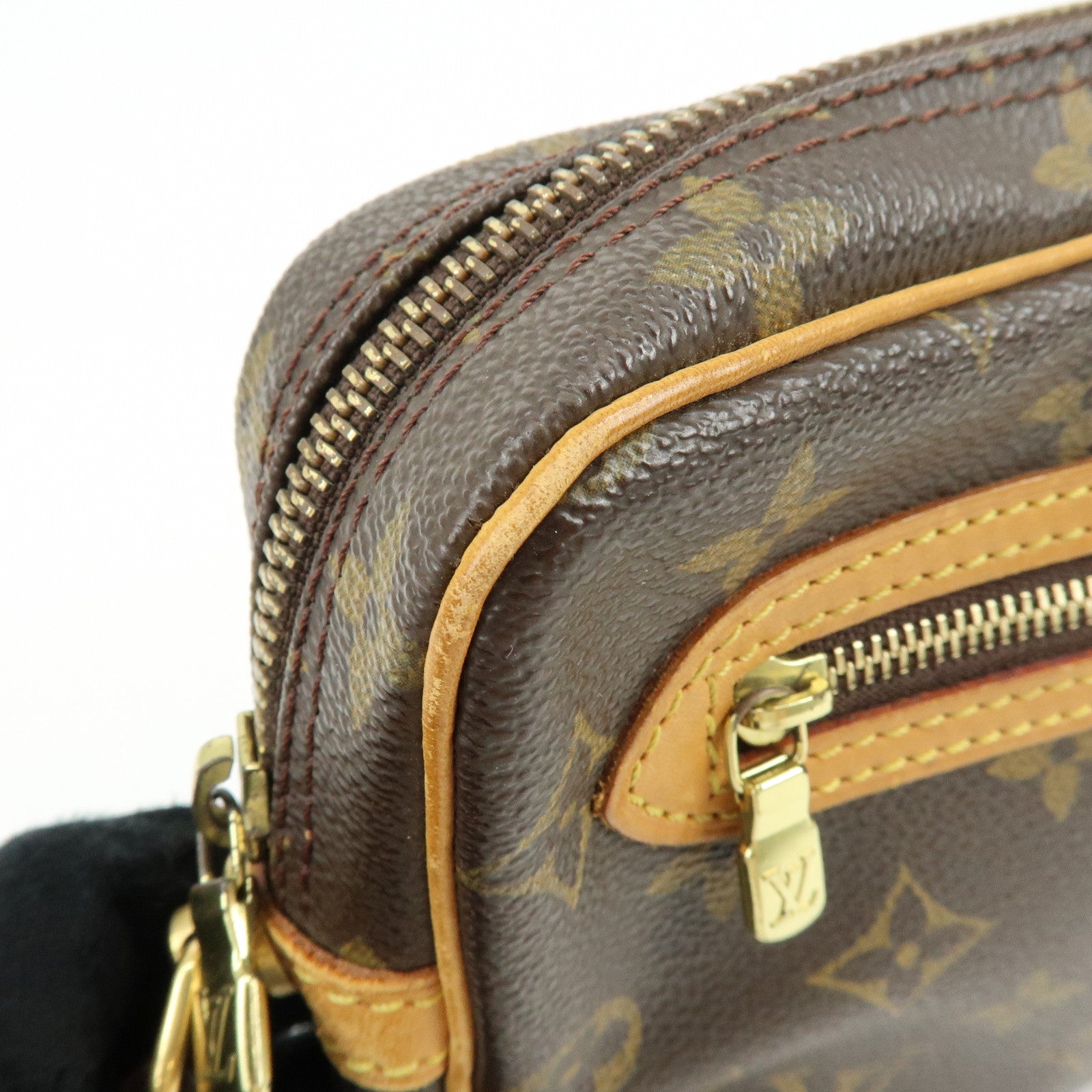 Louis Vuitton Monogram Marly Dragonne GM Clutch Bag Brown M51825