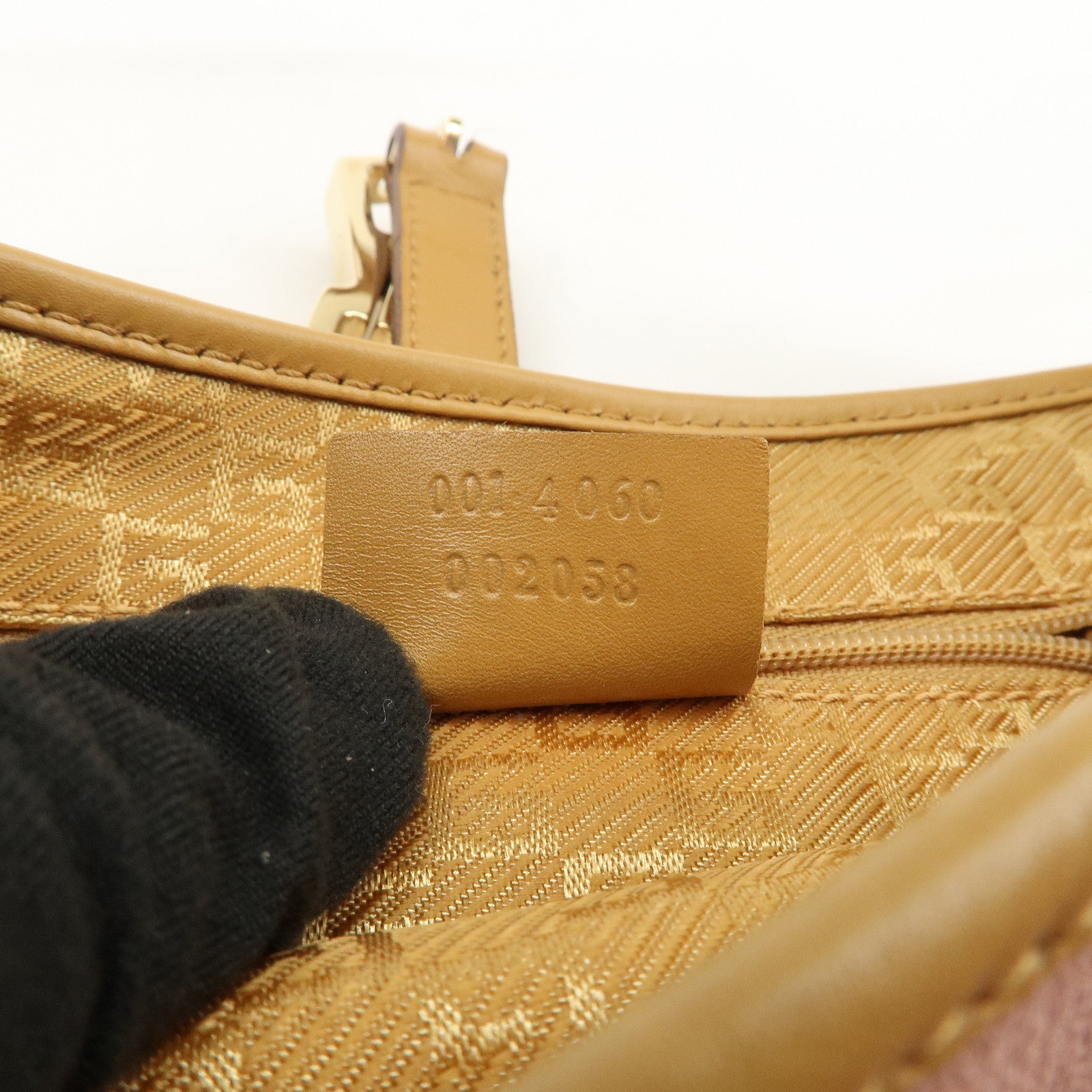 GUCCI Bamboo Kandinsky Suede Shoulder Bag Pink Beige 001.4060