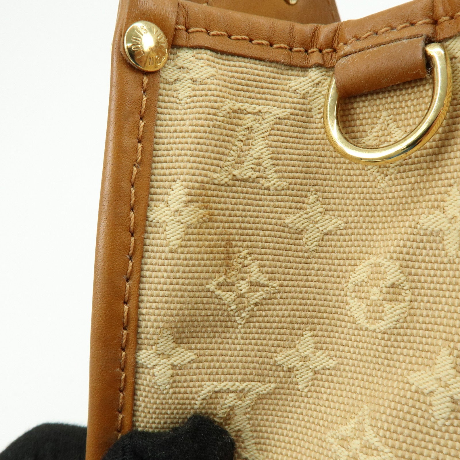 Louis Vuitton Monogram Mini Sac Catherine Hand Bag Beige M92328