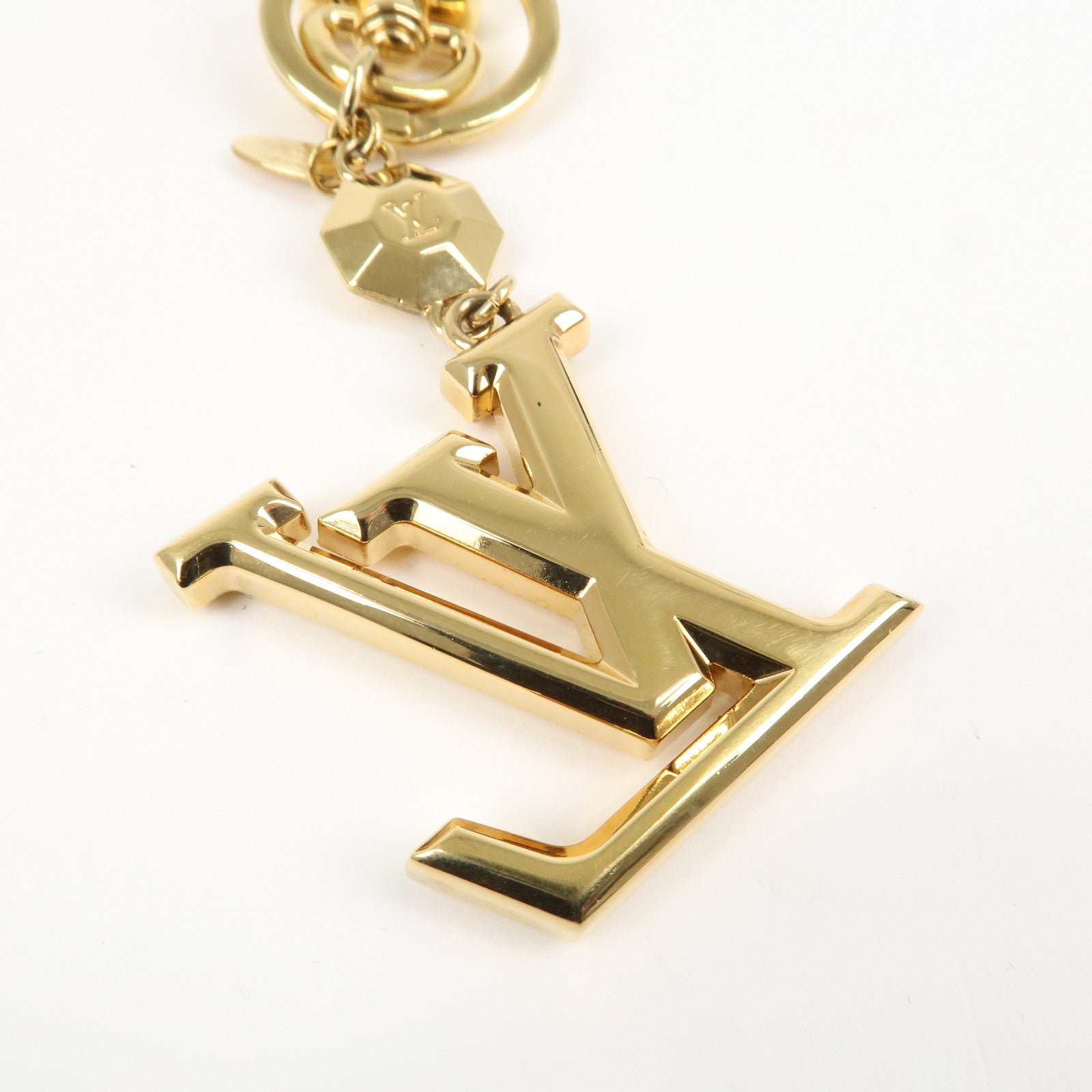 Louis Vuitton LV Facettes Porte Cles Key Chain Bag Charm M65216 Used