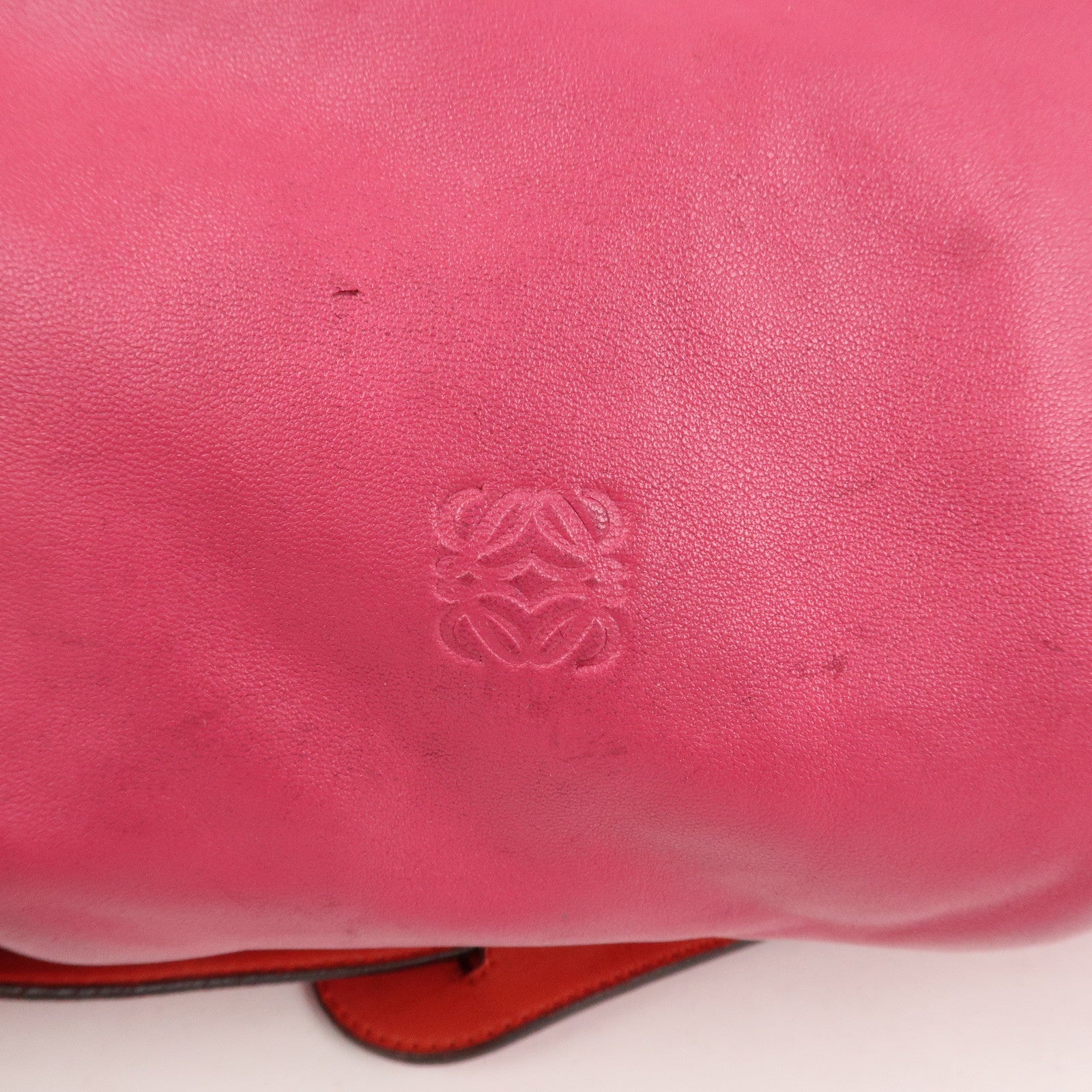 LOEWE Seville Anagram Nappa Leather 2Way Shoulder Hand Bag Pink