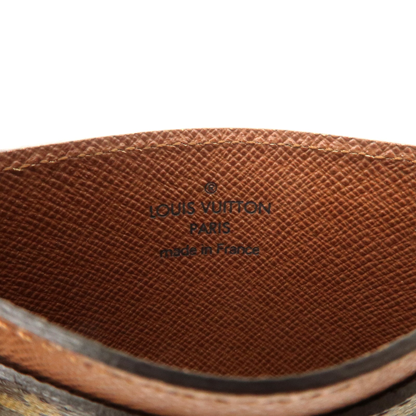 Louis Vuitton Monogram Canvas Porte Cartes Card Case M61733 Used