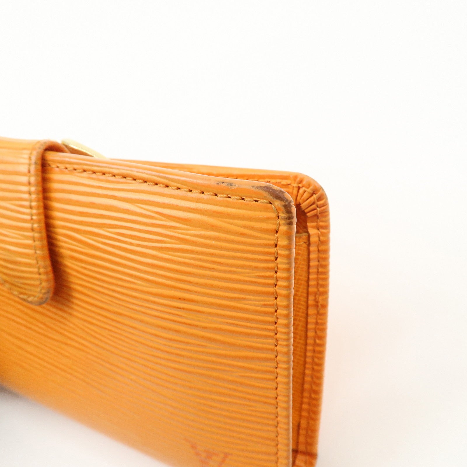 Louis Vuitton Epi Porte Monnaie Viennois Bi-Fold Wallet Mandarin Orange Used
