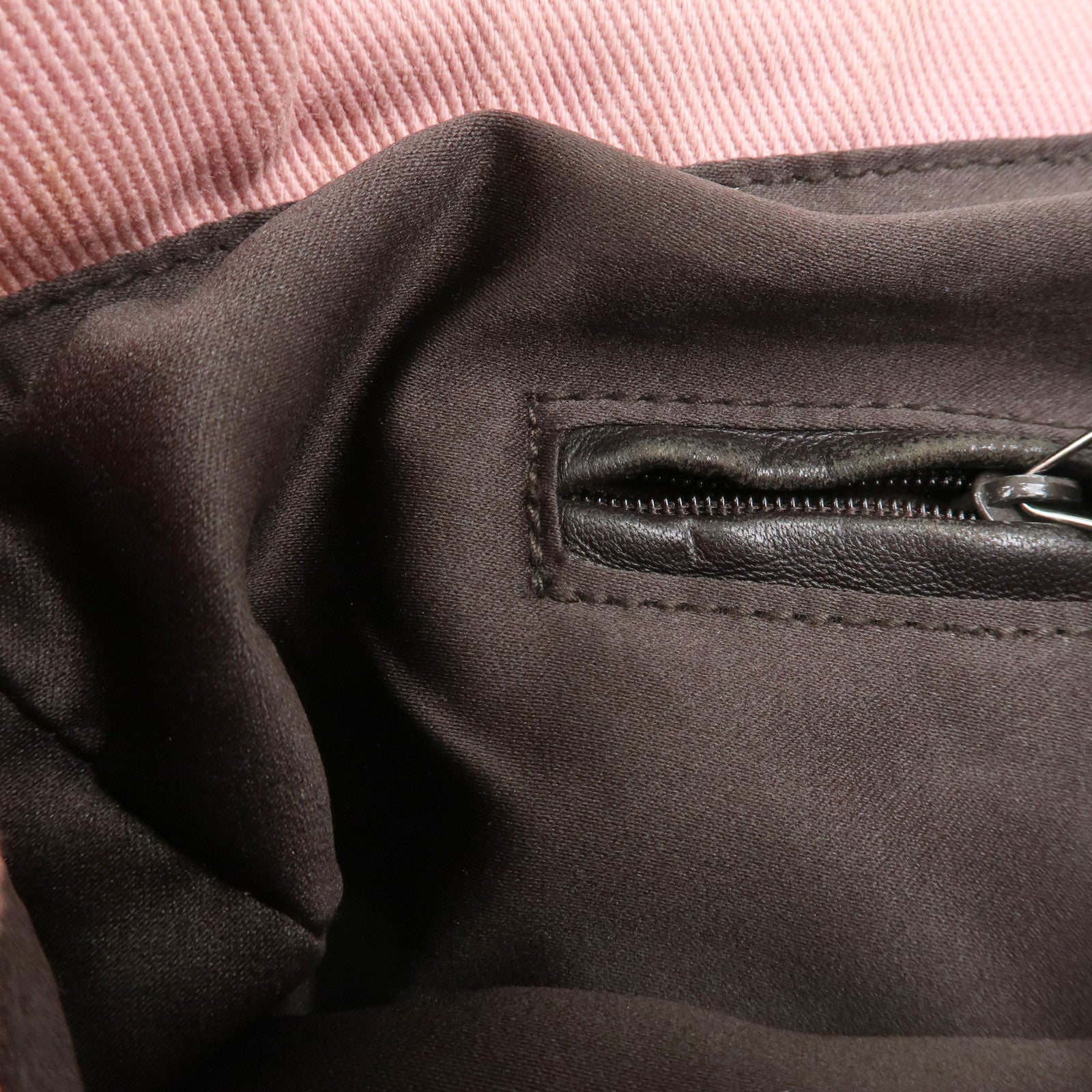 Saint Laurent Canvas Kahara Tote Bag Shoulder Bag Pink 121631 Used