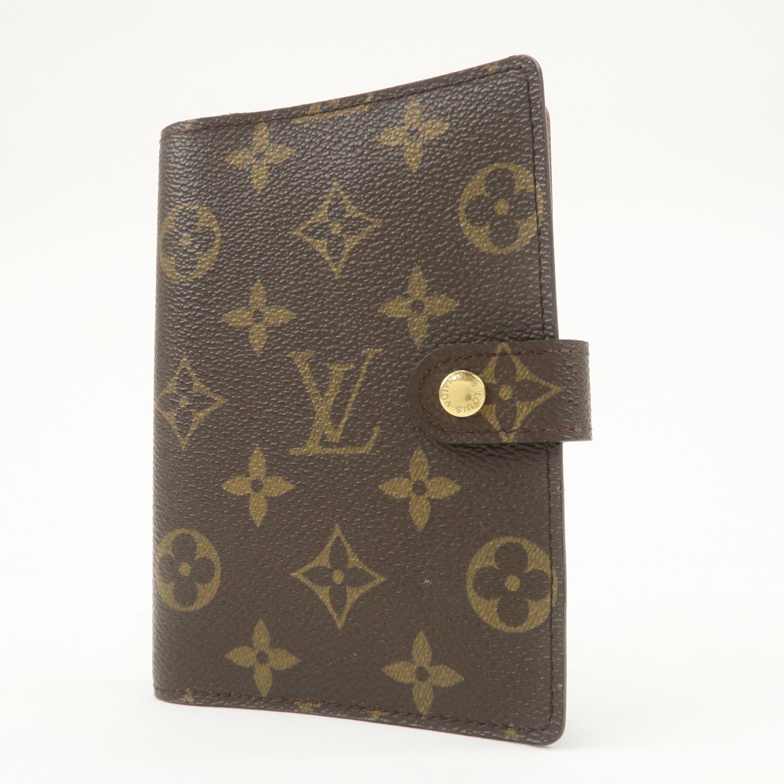 Louis Vuitton Monogram Agenda PM Planner Cover Brown R20005