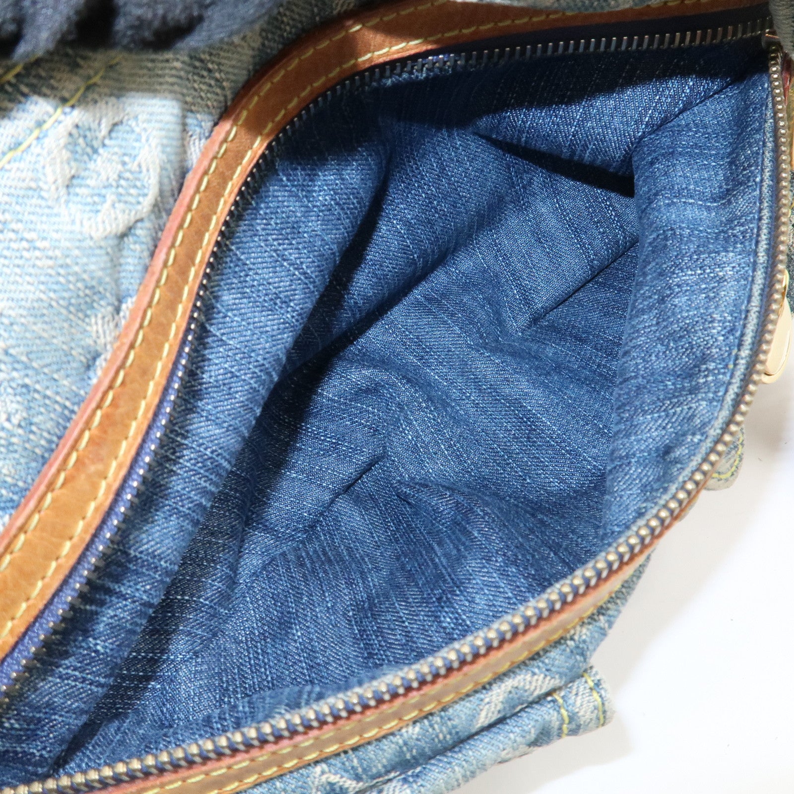 Louis Vuitton Monogram Denim Baggy PM 2Way Bag Shoulder Bag M95049