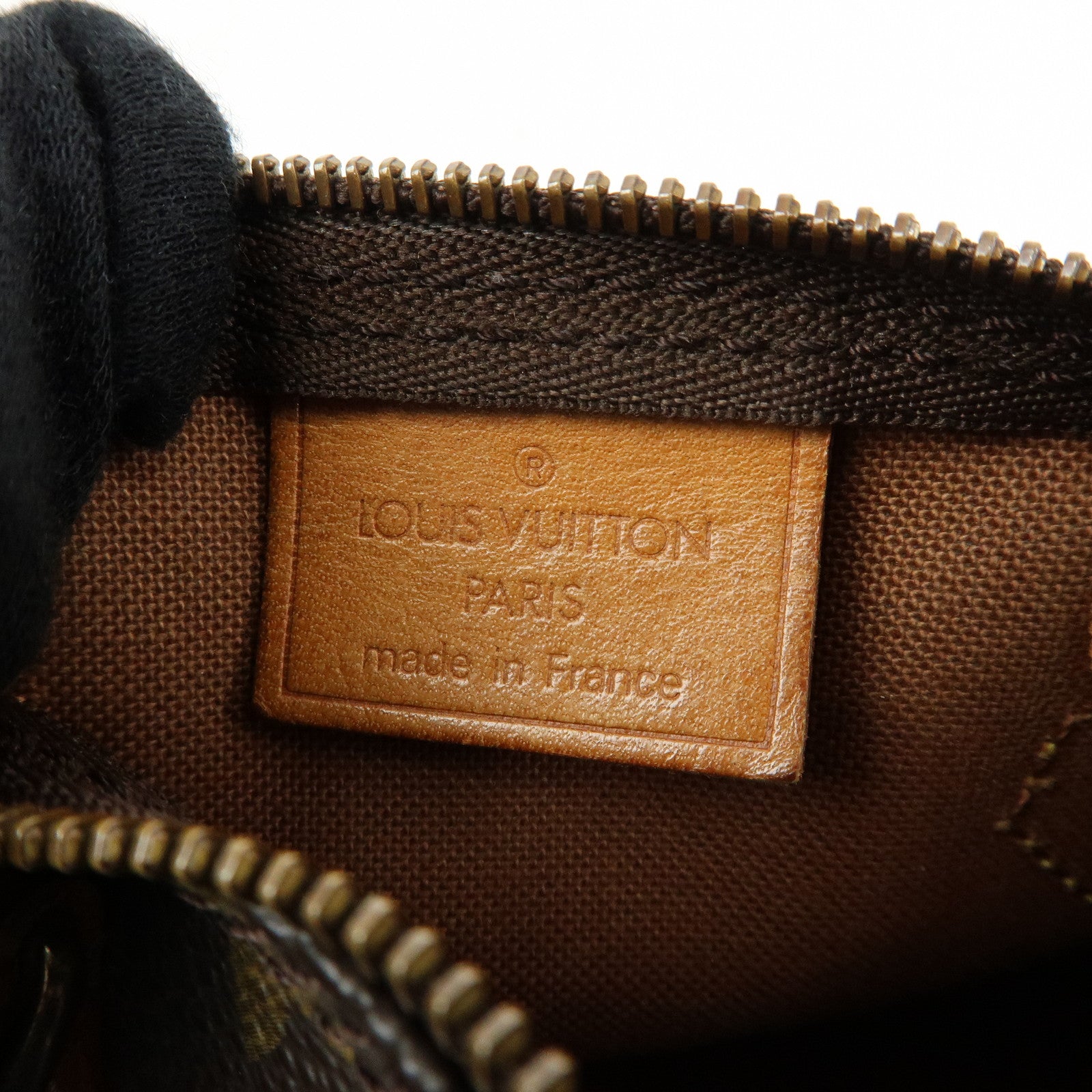 Louis Vuitton Monogram Mini Speedy Hand Bag & Strap Brown M41534