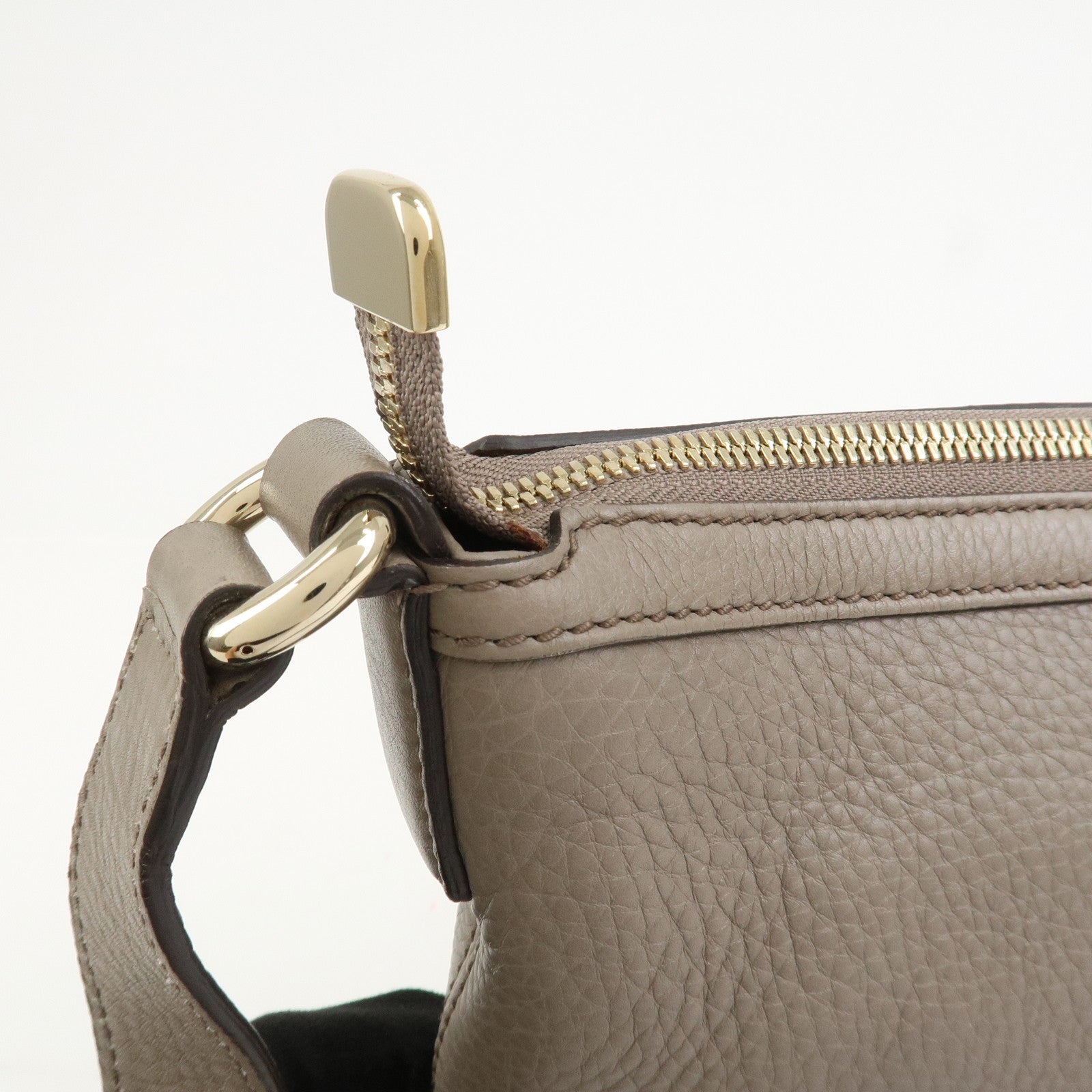 GUCCI SOHO Interlocking G Leather Shoulder Crossbody Bag 308361