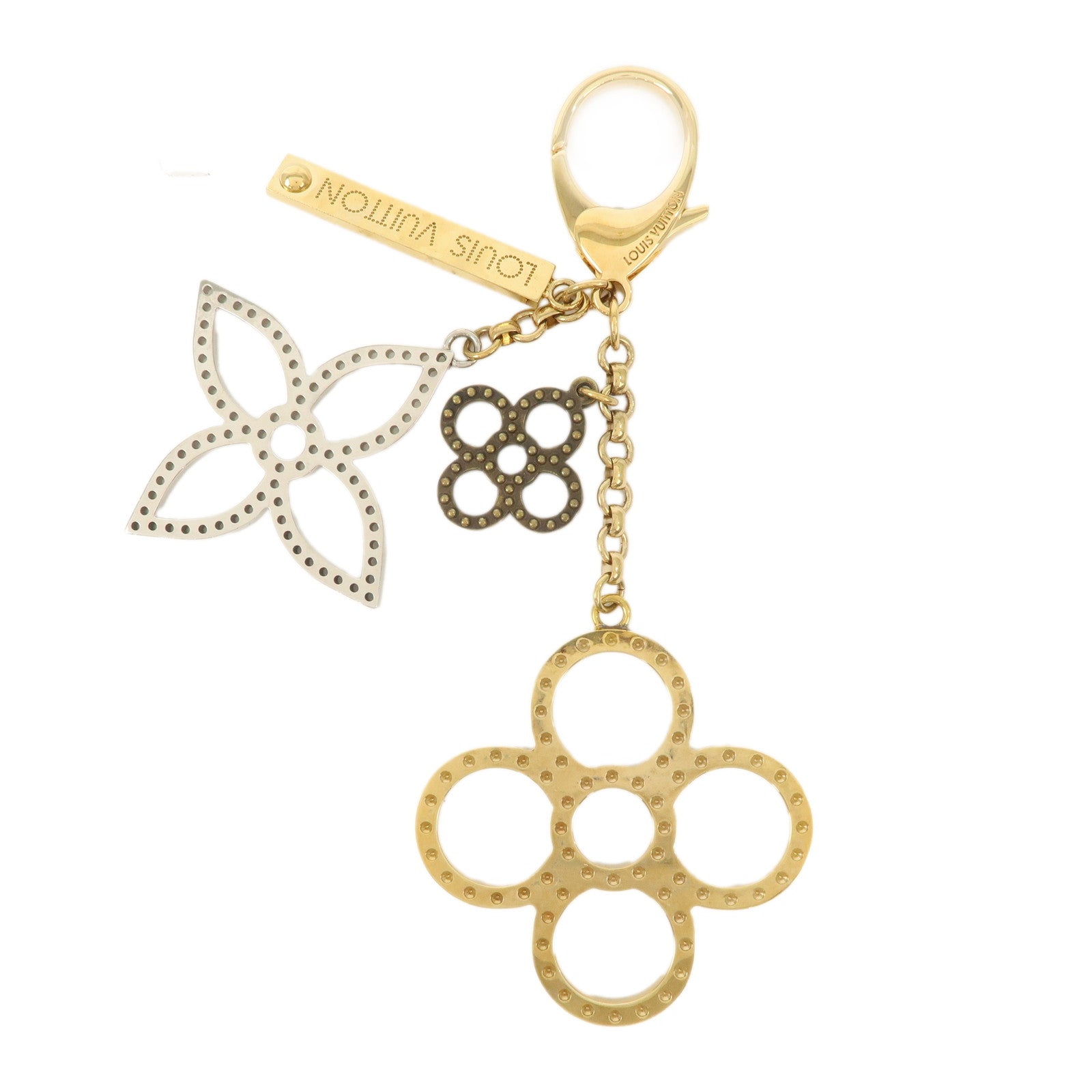 Louis Vuitton Bijoux Sac Tapage Metal Bag Charm Gold Silver M65090