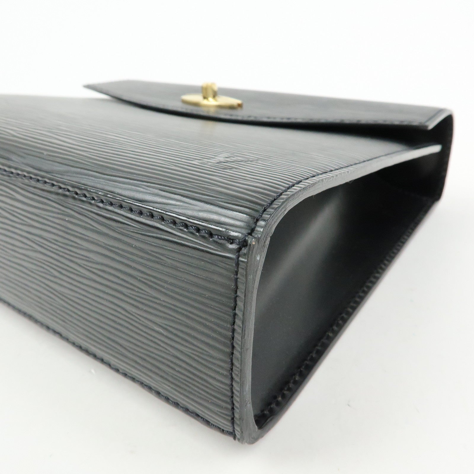 Louis Vuitton Epi Leather Malesherbes Hand Bag Noir Black M52372