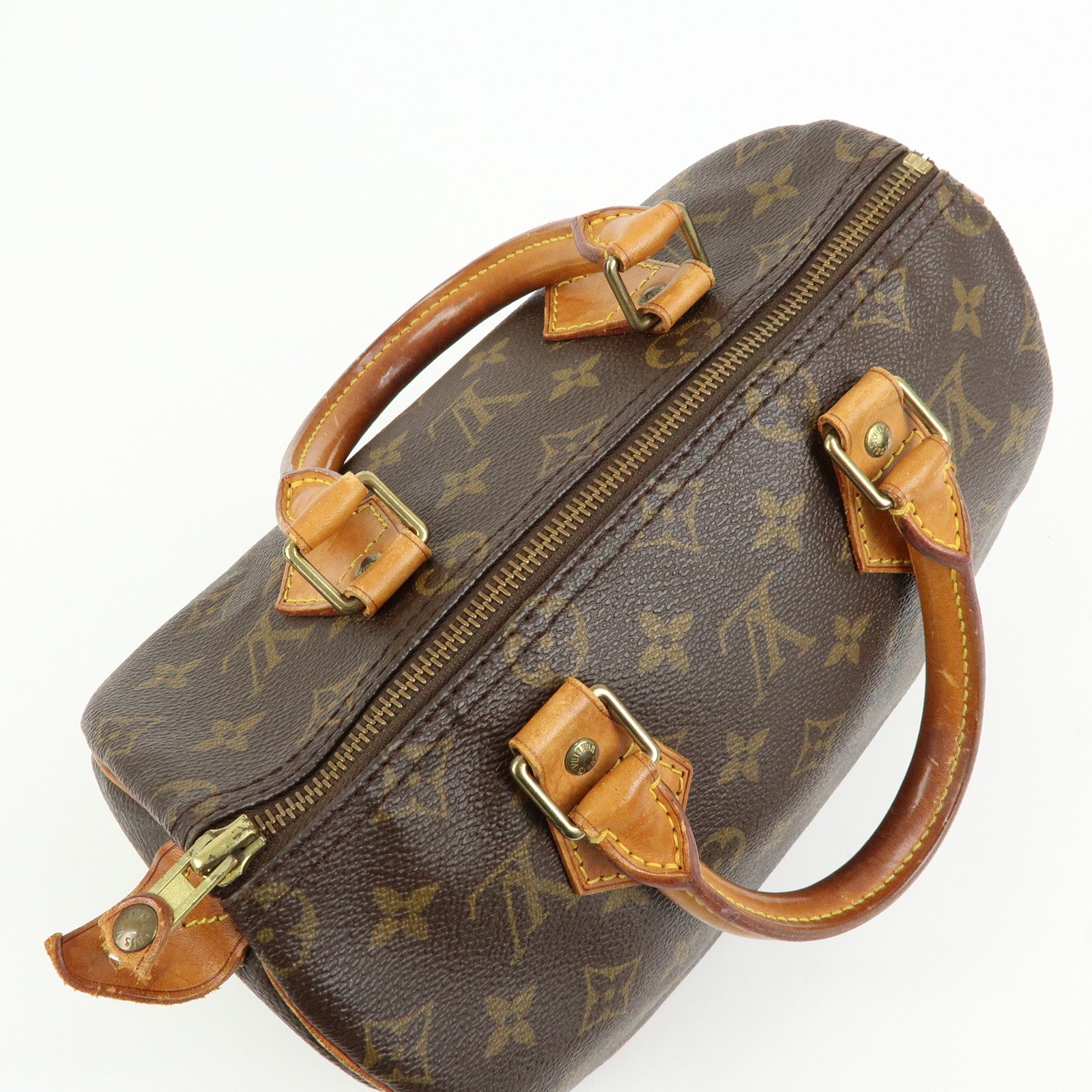 Louis Vuitton Monogram Speedy 25 Boston Bag Hand Bag Brown M41528