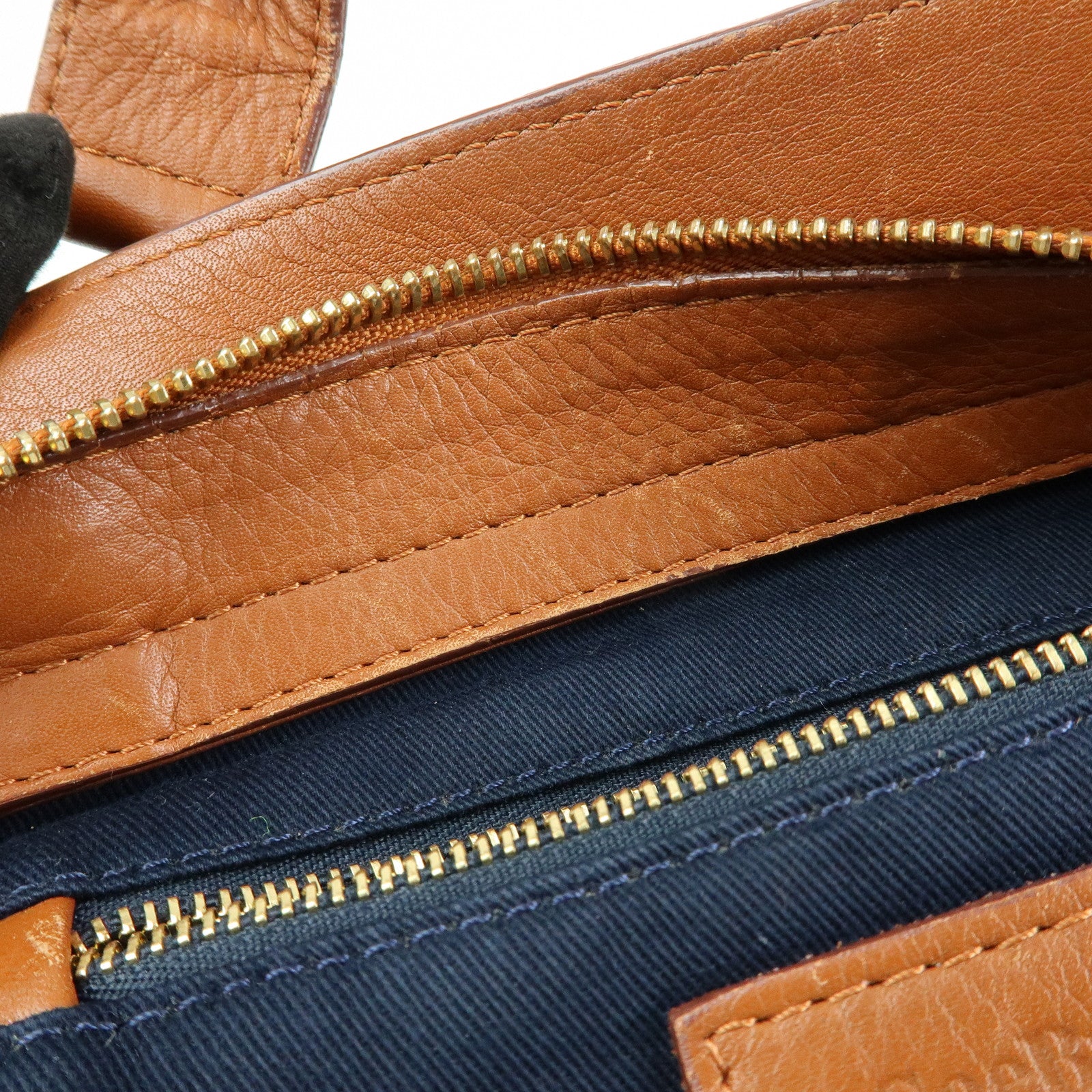 Chloe See by Chloe Page Leather 2Way Bag Hand Bag Brown