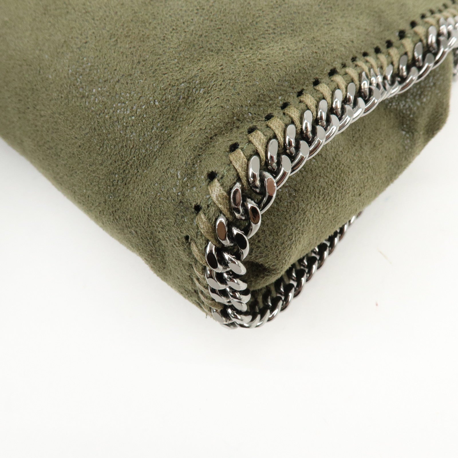 STELLA MCCARTNEY Falabella Mini Faux Leather 2Way Bag Khaki